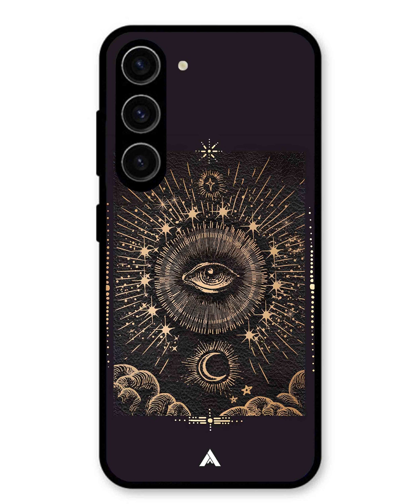 Illuminating Eye Metal Back Cover Phone Case for Samsung Galaxy S24
