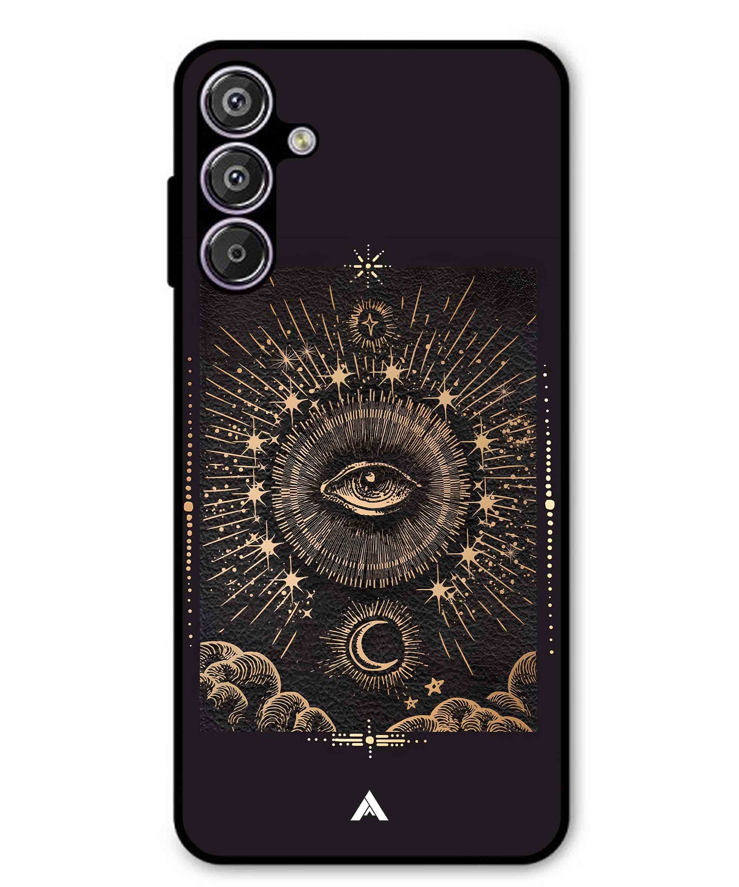 Illuminating Eye Metal Back Cover Phone Case for Samsung Galaxy S25