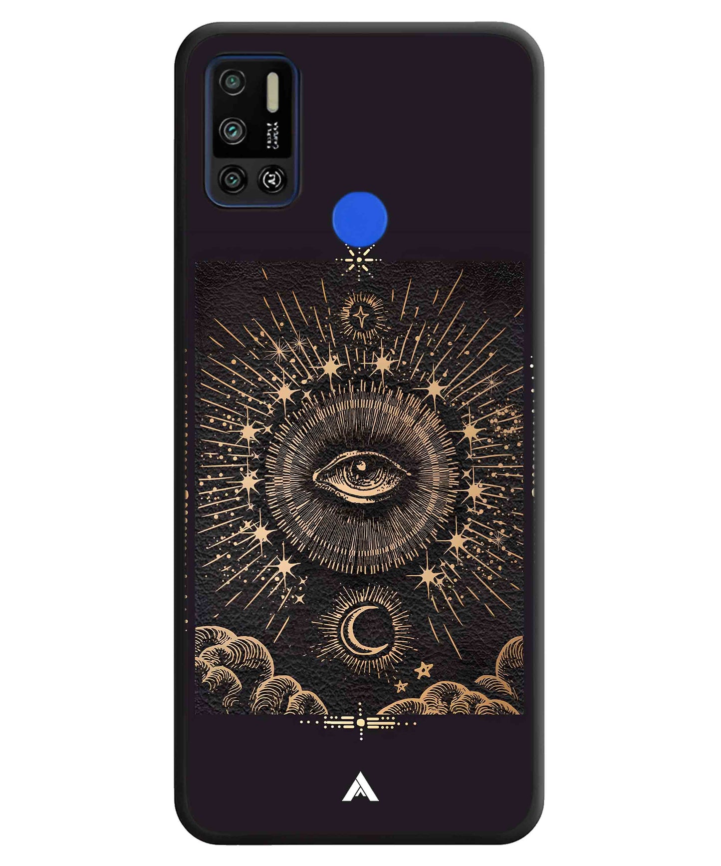 Illuminating Eye Metal Back Cover Phone Case for Tecno Spark 6 Air