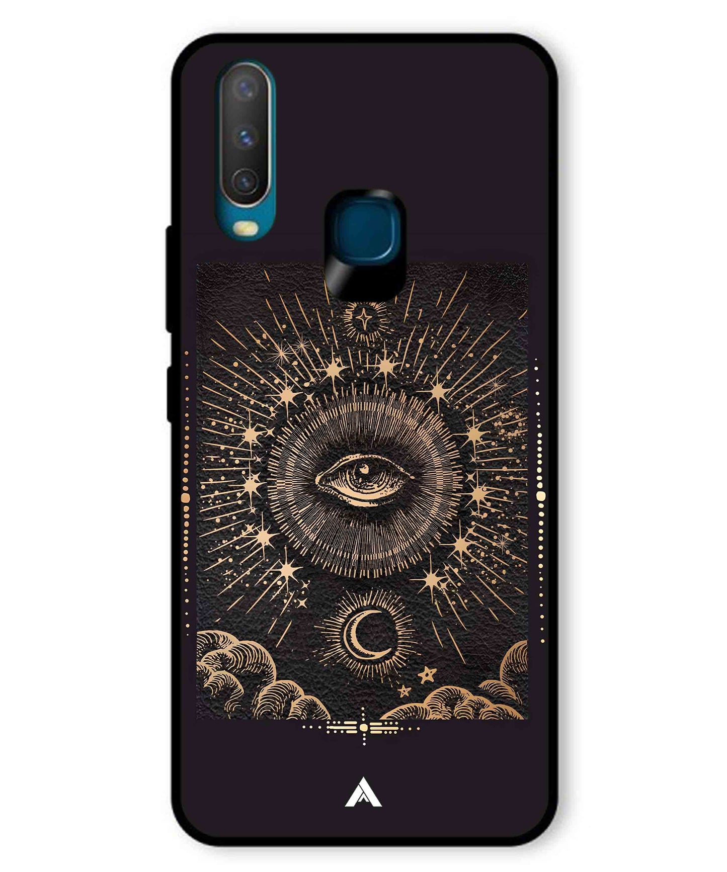Illuminating Eye Metal Back Cover Phone Case for Vivo Y11