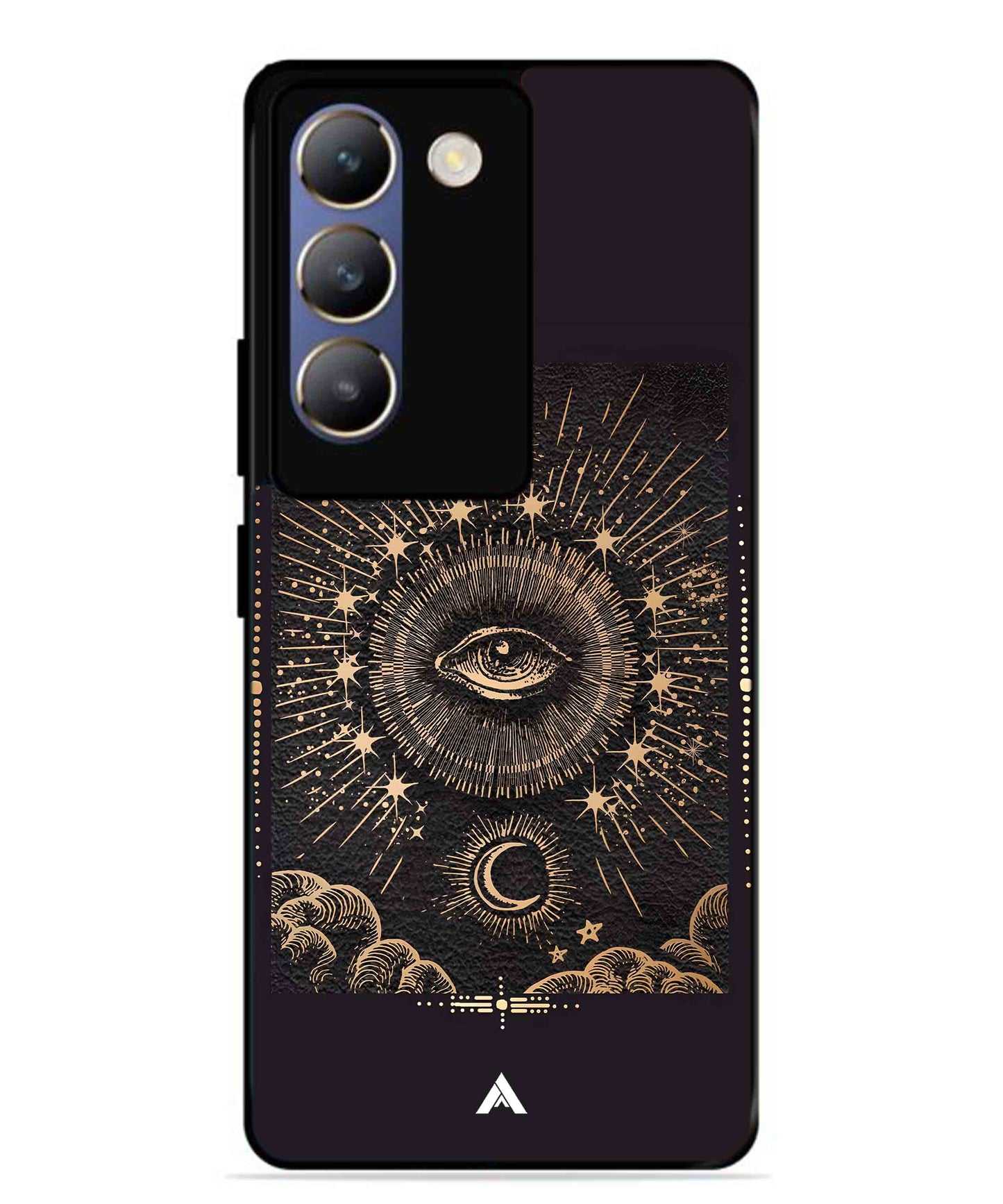 Illuminating Eye Metal Back Cover Phone Case for Vivo Y200e