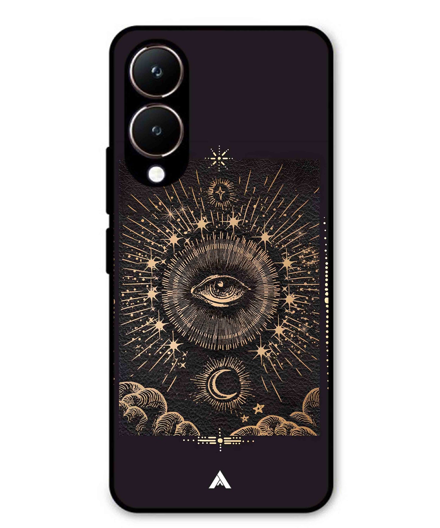 Illuminating Eye Metal Back Cover Phone Case for Vivo Y28
