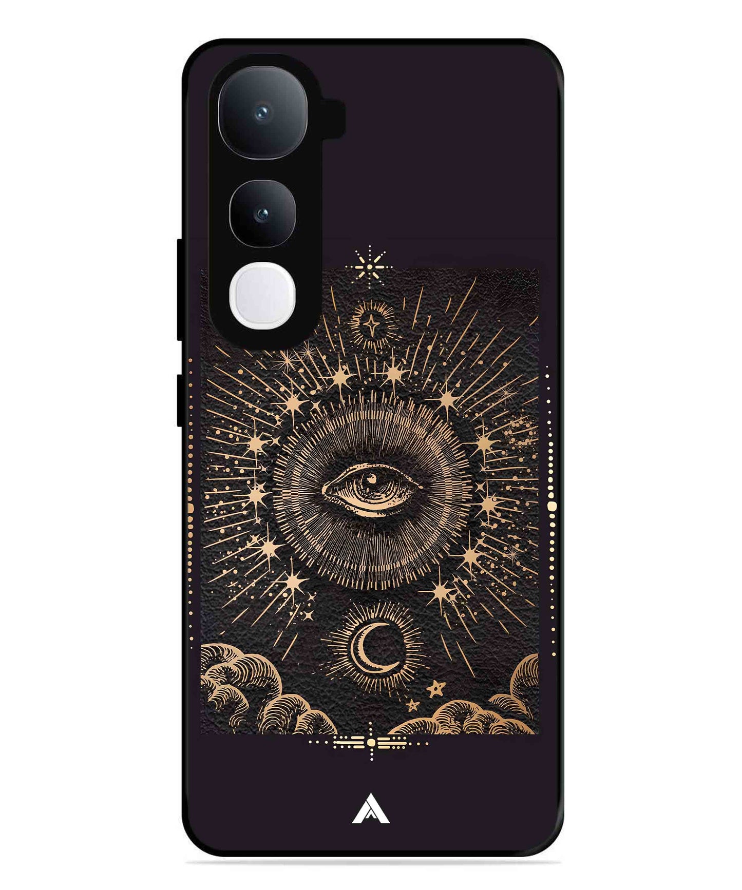 Illuminating Eye Metal Back Cover Phone Case for Vivo Y400