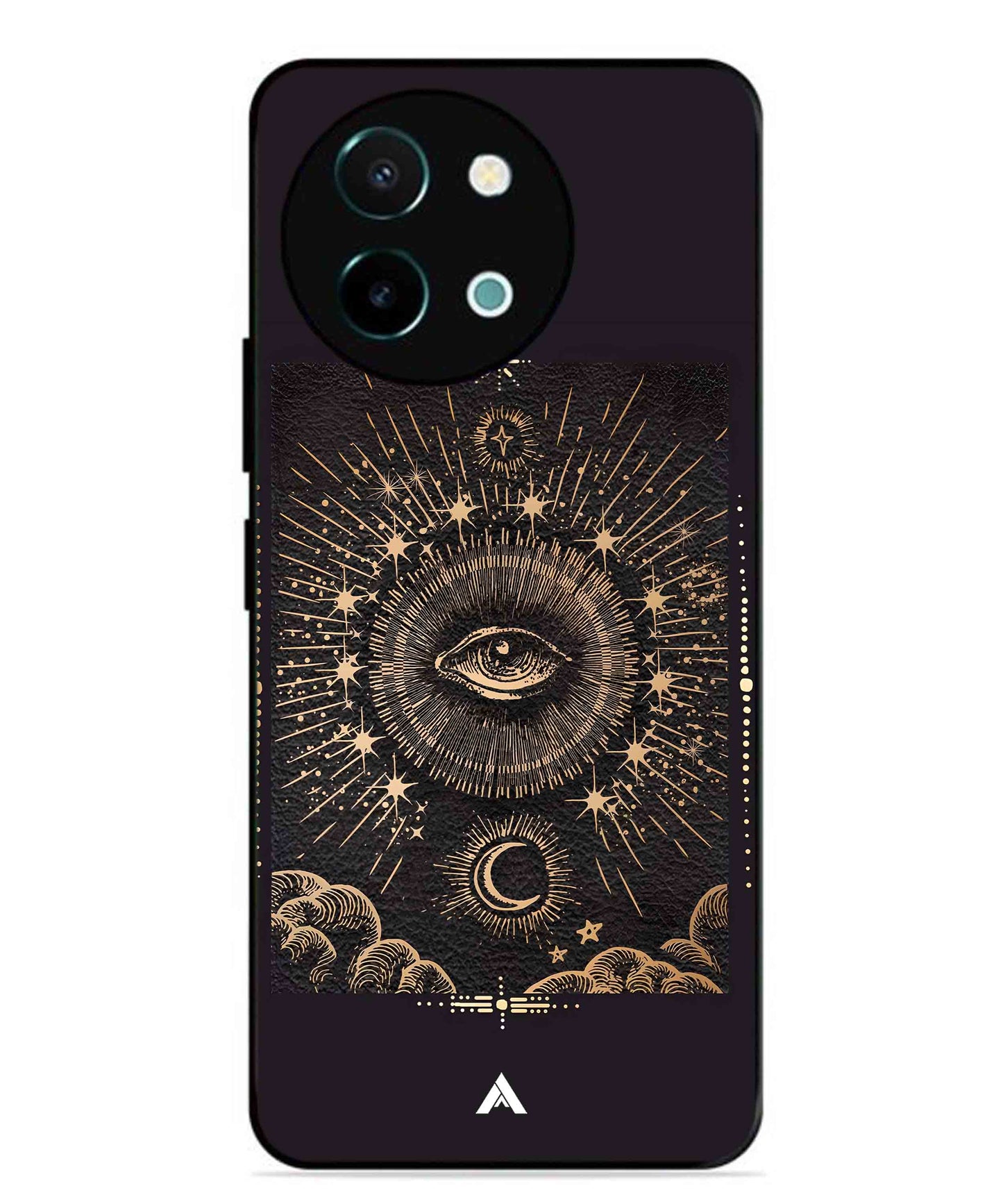 Illuminating Eye Metal Back Cover Phone Case for Vivo Y58