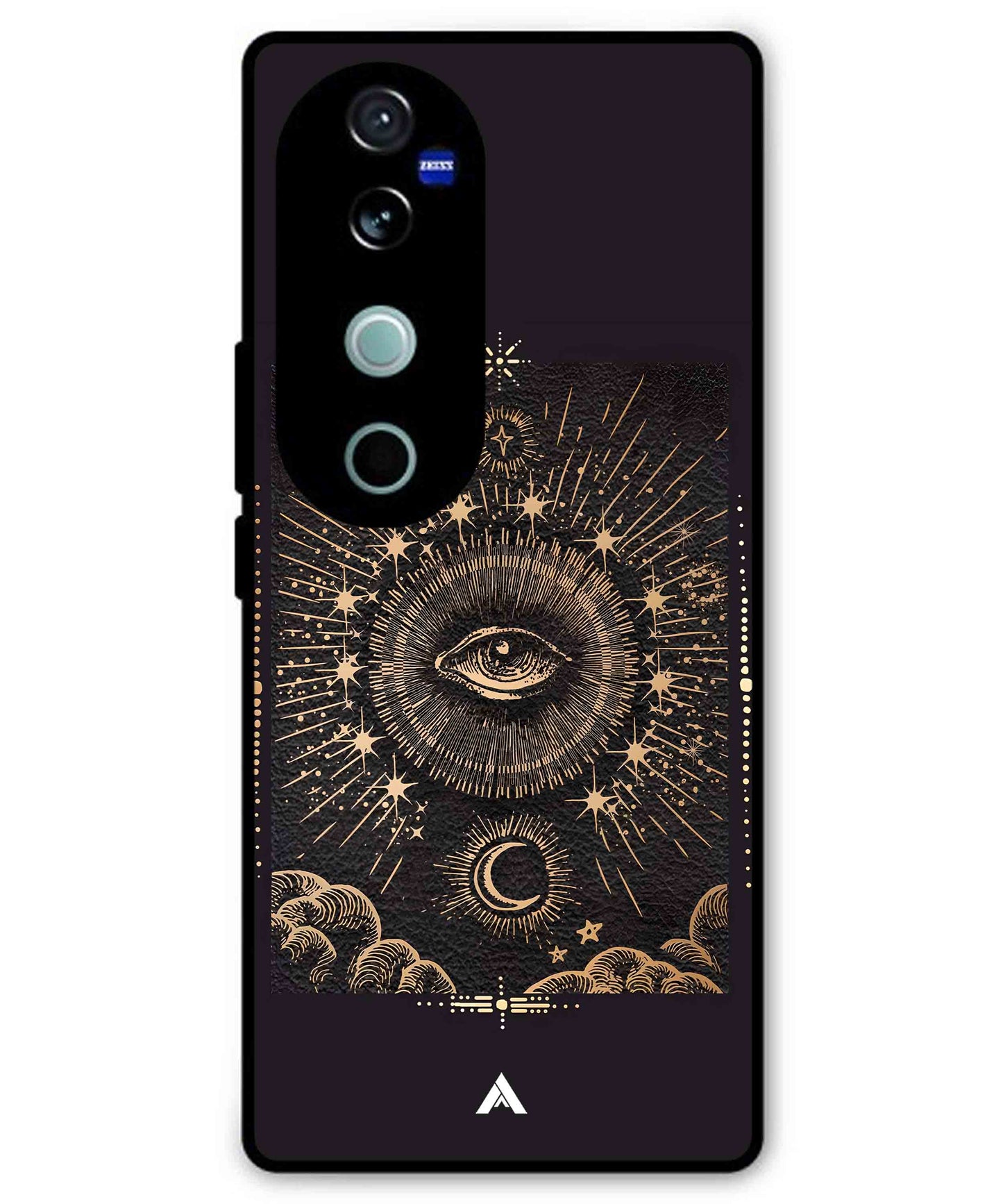 Illuminating Eye Metal Back Cover Phone Case for Vivo v40