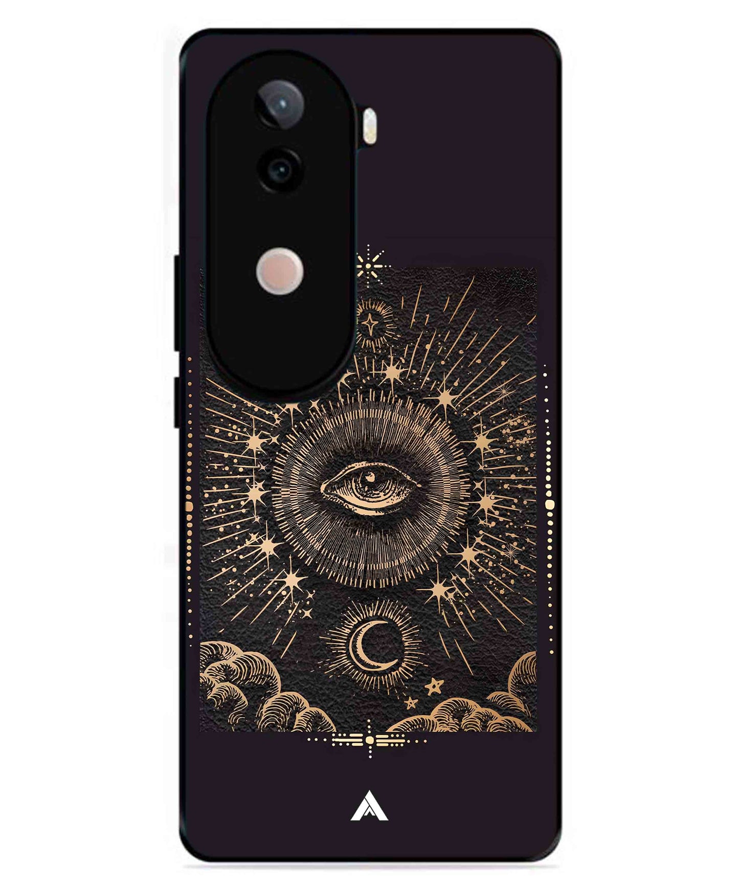Illuminating Eye Metal Back Cover Phone Case for Vivo v40e