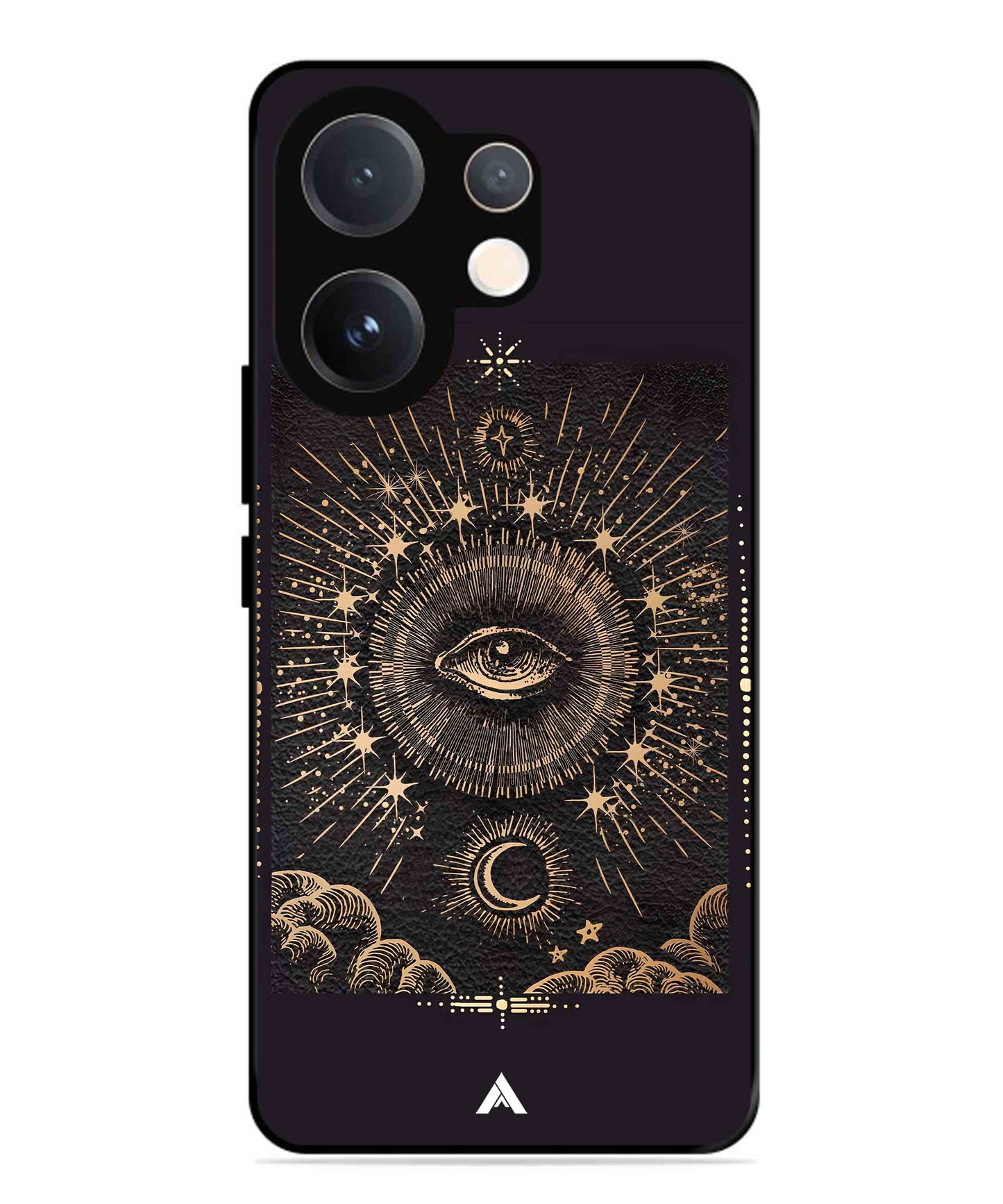 Illuminating Eye Metal Back Cover Phone Case for Vivo v60