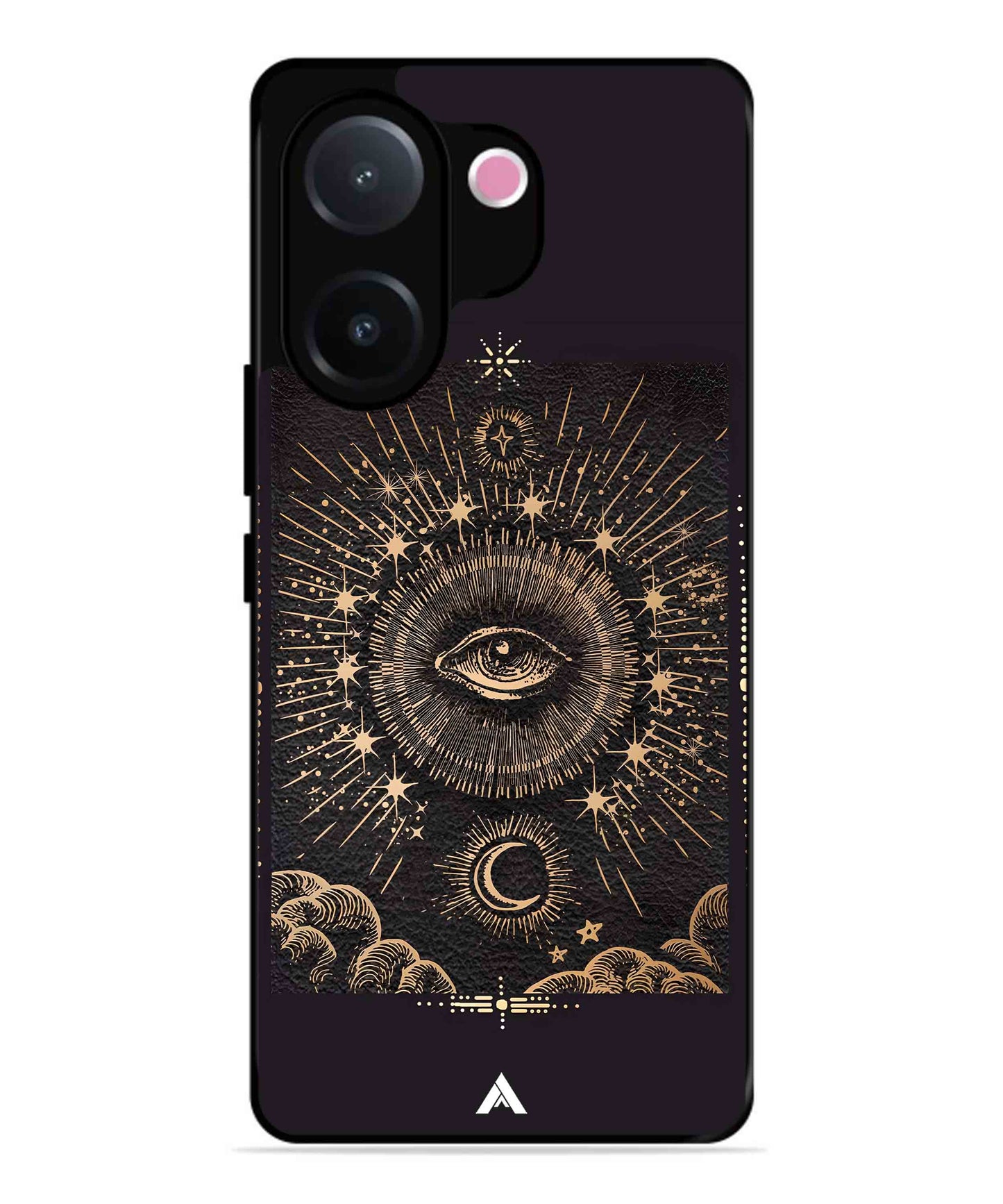 Illuminating Eye Metal Back Cover Phone Case for Vivo v60e