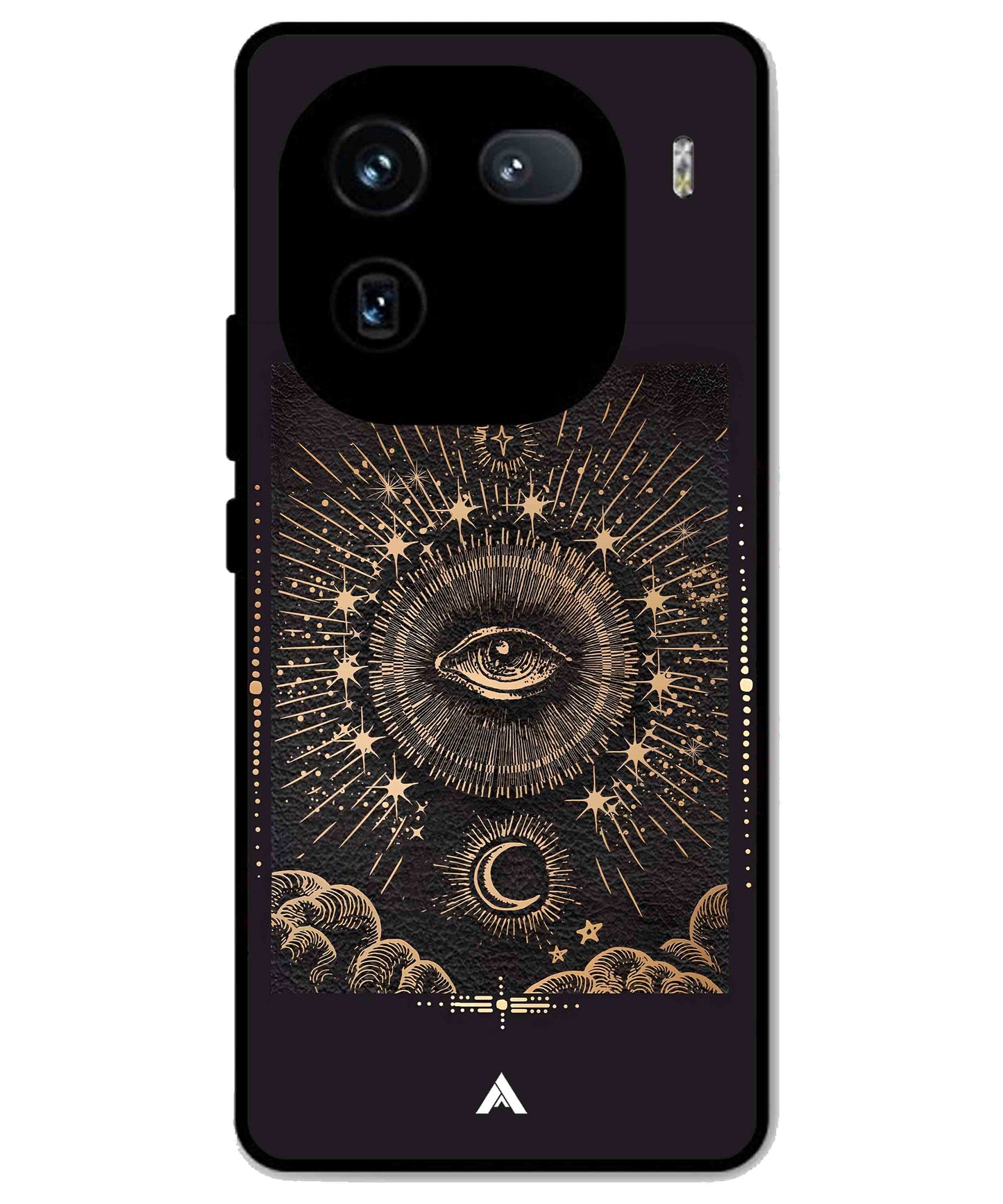Illuminating Eye Metal Back Cover Phone Case for iQOO 12