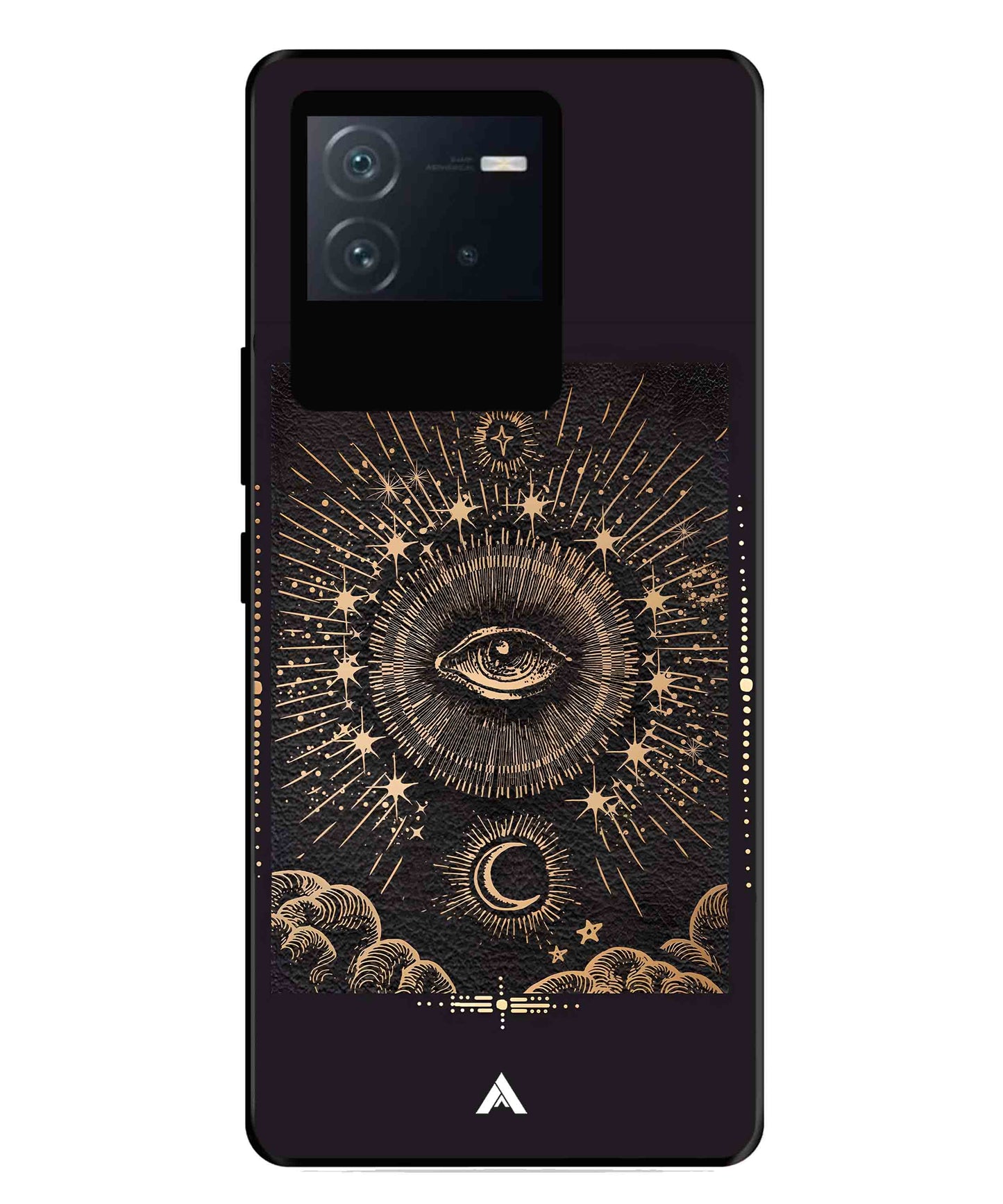Illuminating Eye Metal Back Cover Phone Case for iQOO Neo 6