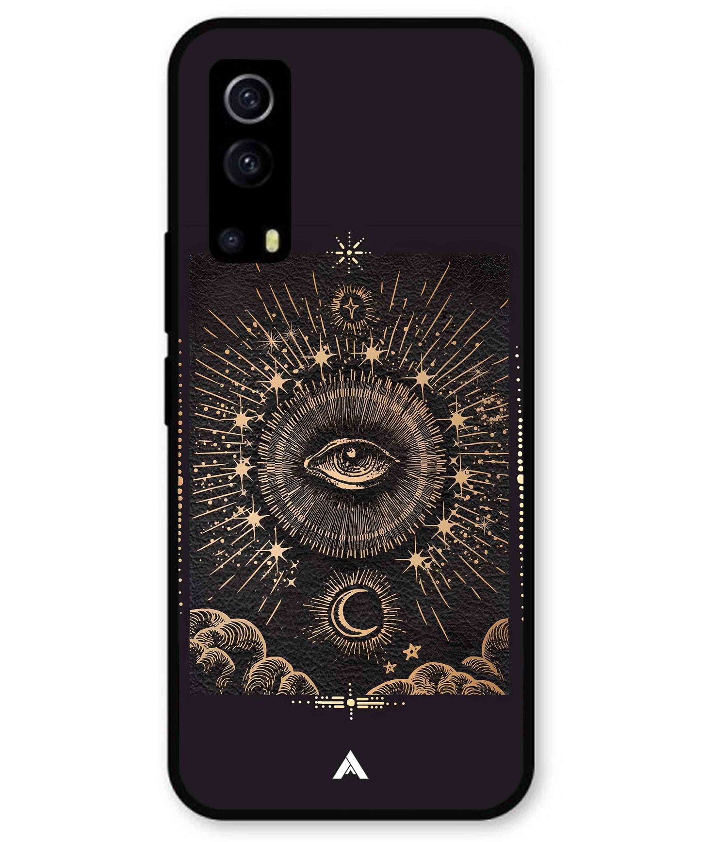 Illuminating Eye Metal Back Cover Phone Case for iQOO Z3