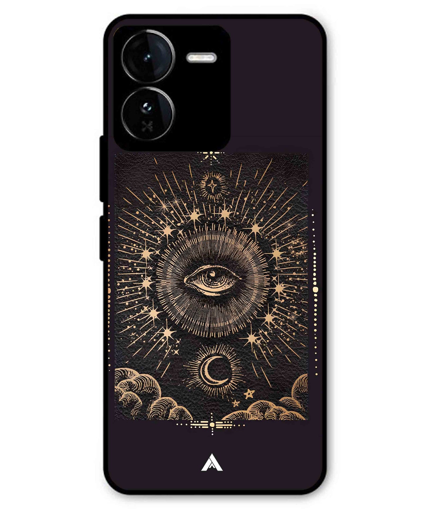 Illuminating Eye Metal Back Cover Phone Case for iQOO Z9