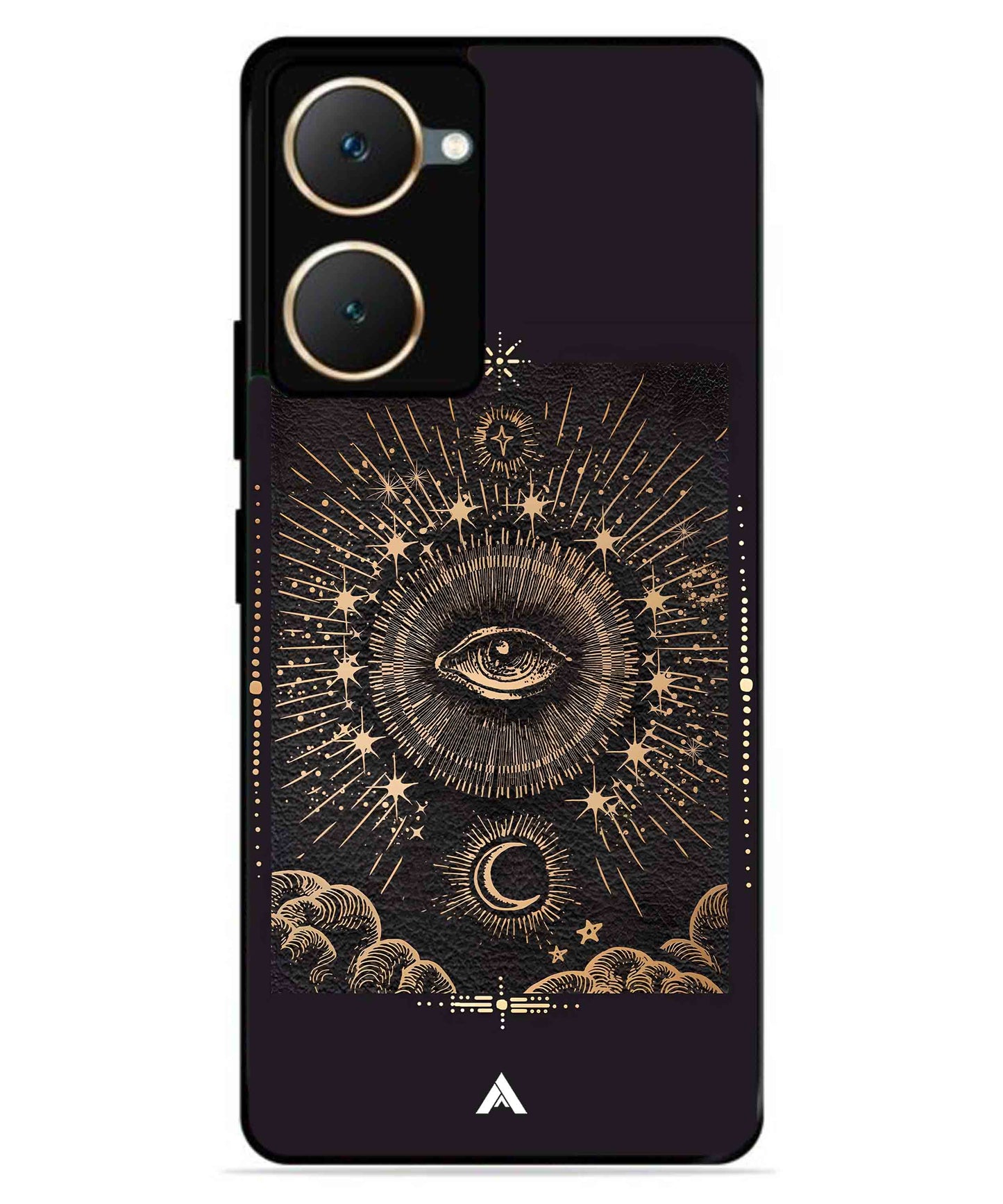Illuminating Eye Metal Back Cover Phone Case for iQOO Z9 Lite