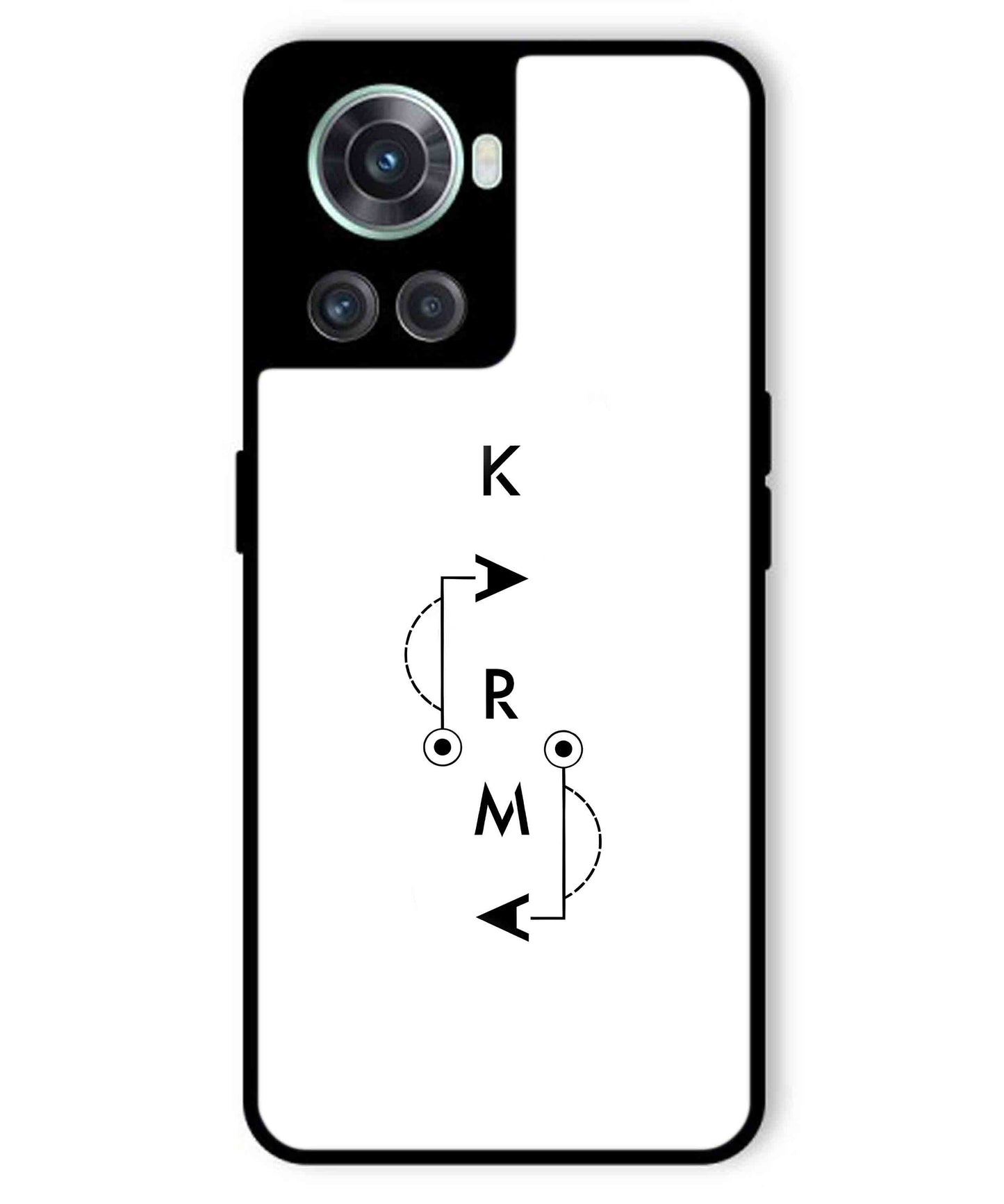 Karma Aesthetic Metal Back Cover Phone Case for Oneplus 10R