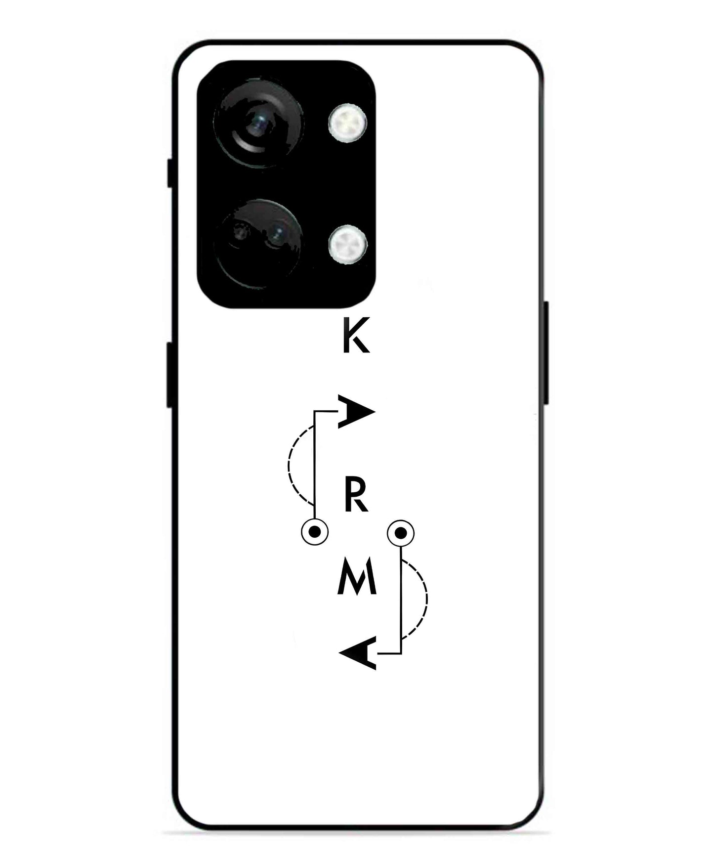 Karma Aesthetic Metal Back Cover Phone Case for Oneplus Nord 3