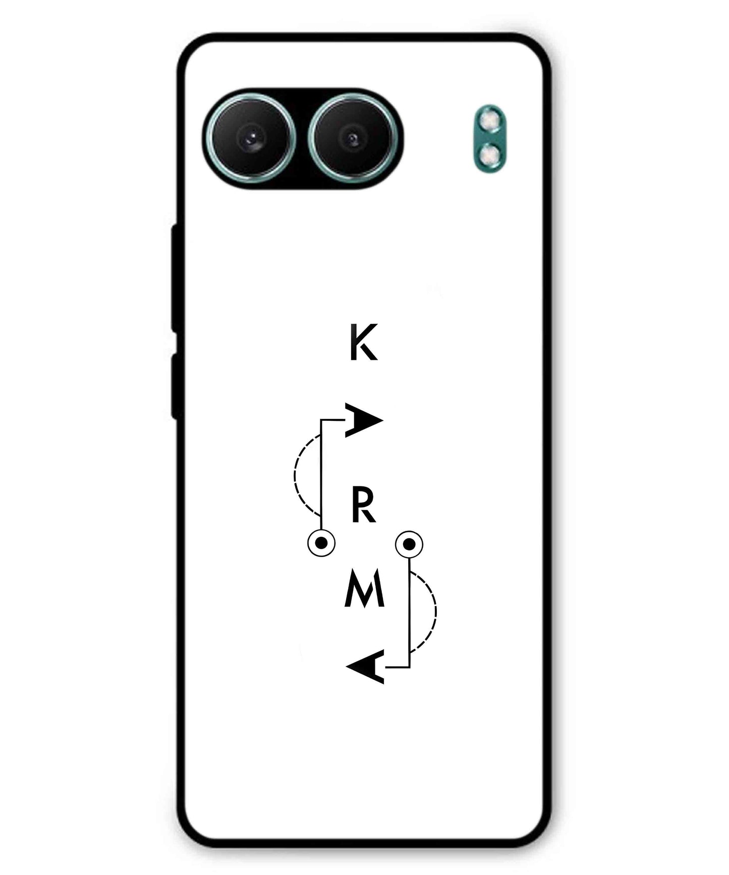 Karma Aesthetic Metal Back Cover Phone Case for Oneplus Nord 4