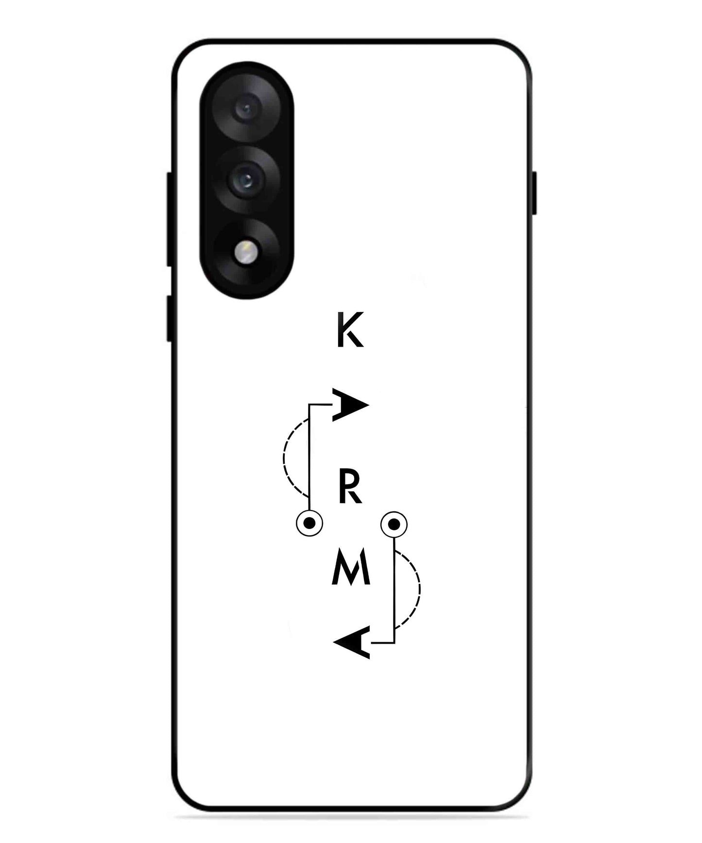 Karma Aesthetic Metal Back Cover Phone Case for Oneplus Nord 5