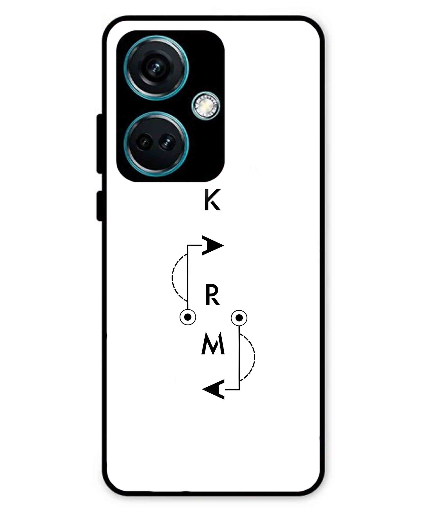 Karma Aesthetic Metal Back Cover Phone Case for Oneplus Nord CE 3