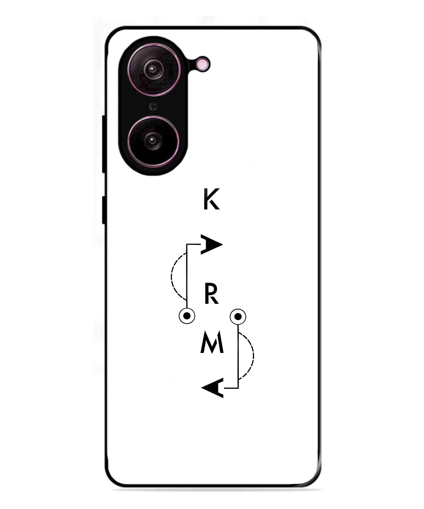 Karma Aesthetic Metal Back Cover Phone Case for Oneplus Nord CE 5