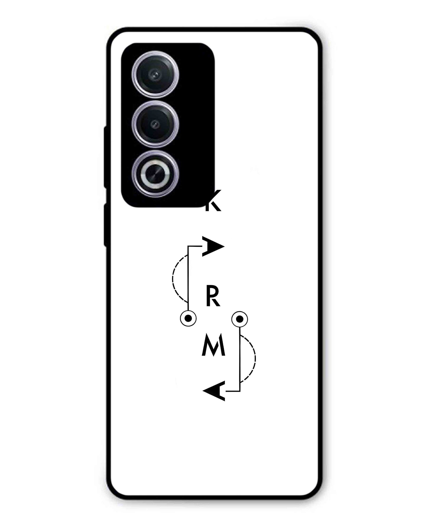 Karma Aesthetic Metal Back Cover Phone Case for Oppo A3 Pro
