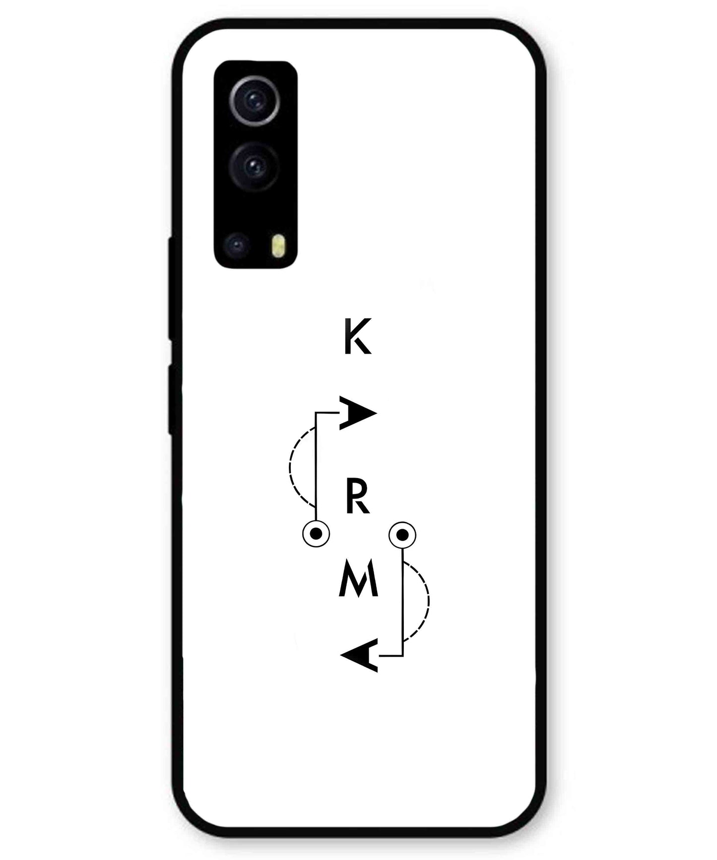 Karma Aesthetic Metal Back Cover Phone Case for iQOO Z3