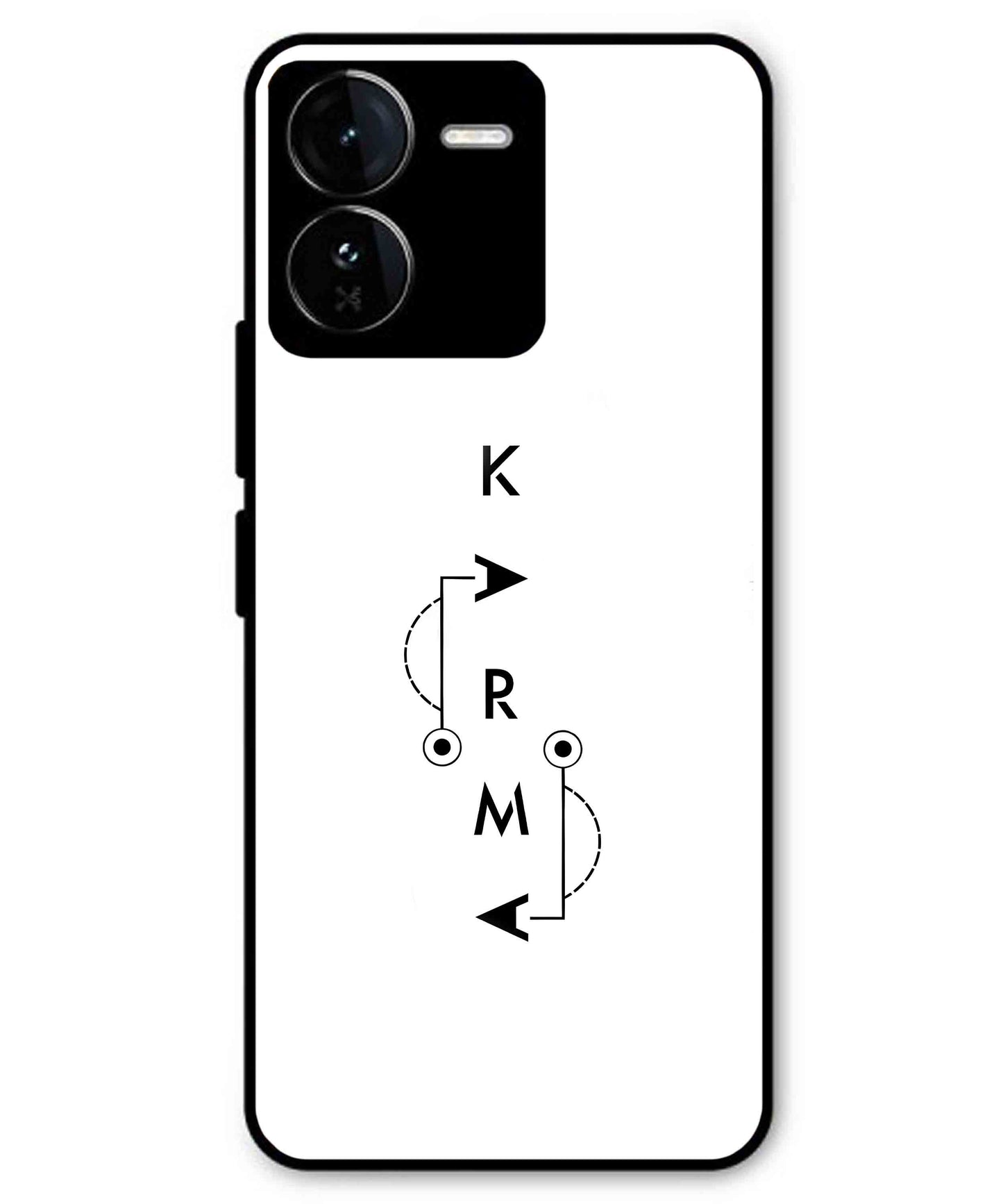 Karma Aesthetic Metal Back Cover Phone Case for iQOO Z9