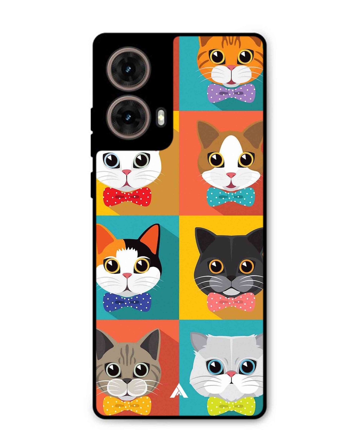 Kitties Metal Back Cover Phone Case for Moto Edge 50 Fusion