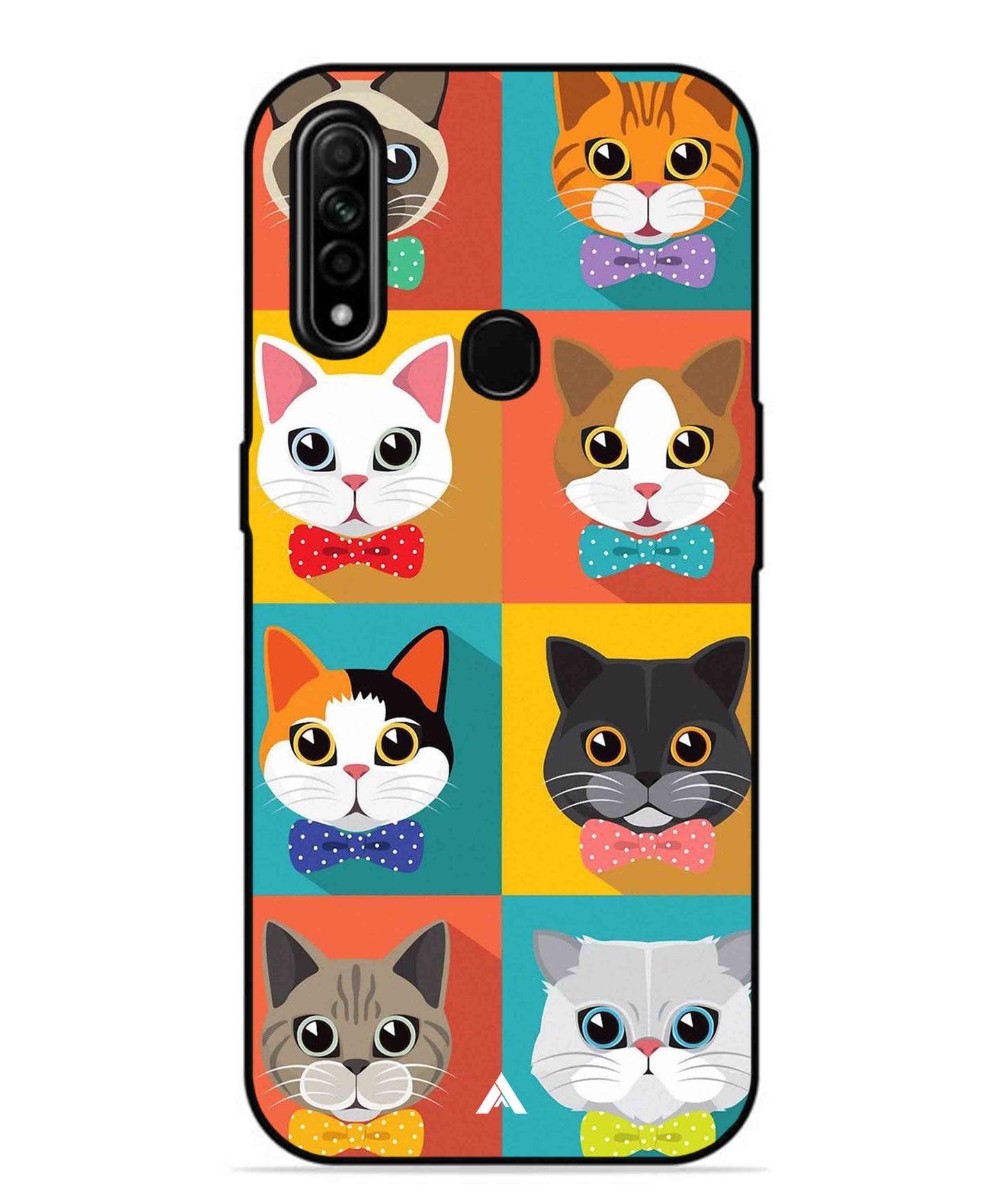 Kitties Metal Back Cover Phone Case for Oppo A31