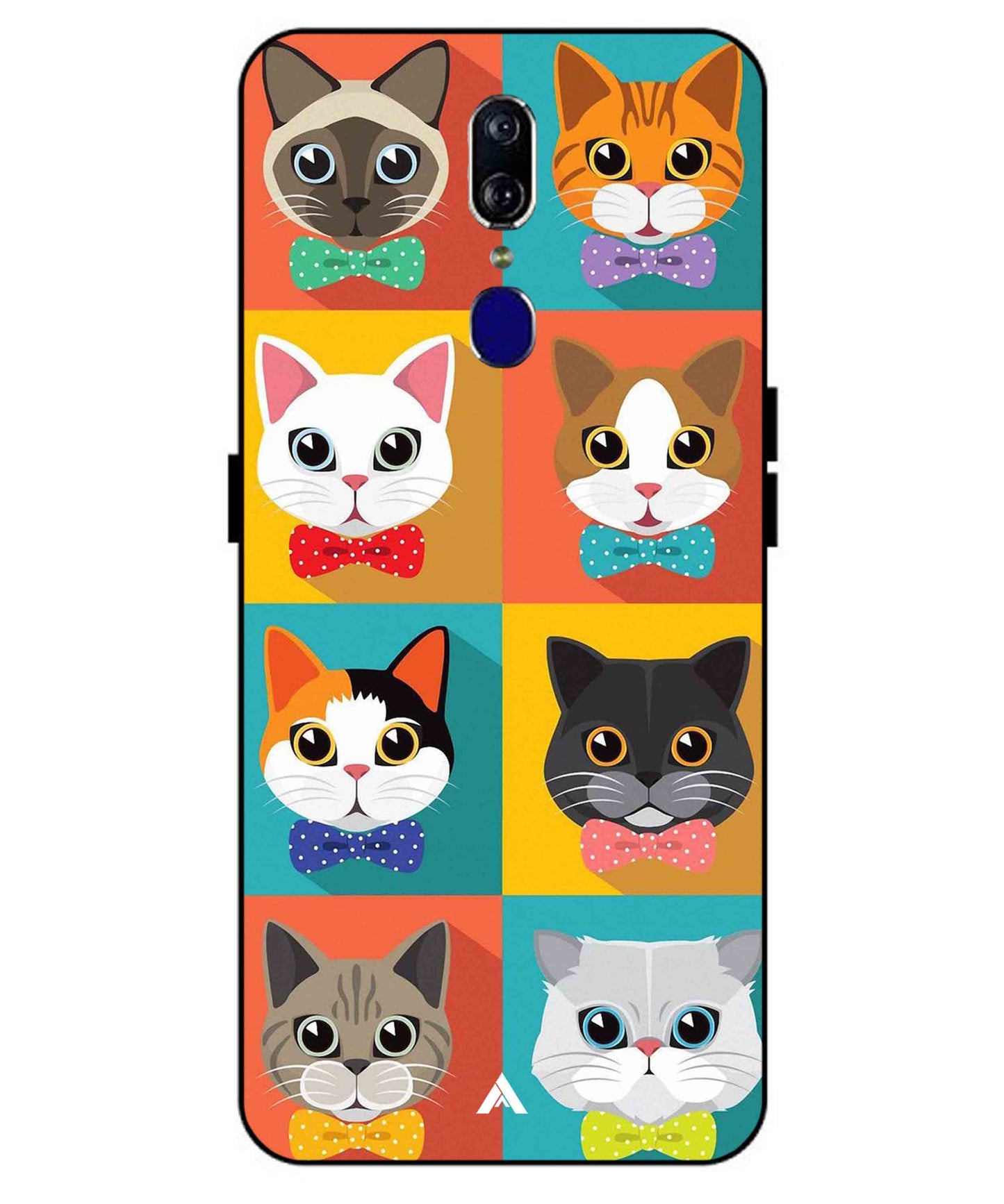 Kitties Metal Back Cover Phone Case for Oppo F11