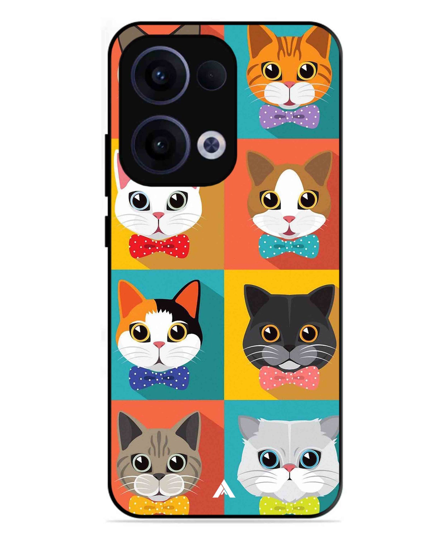 Kitties Metal Back Cover Phone Case for Oppo Reno 13