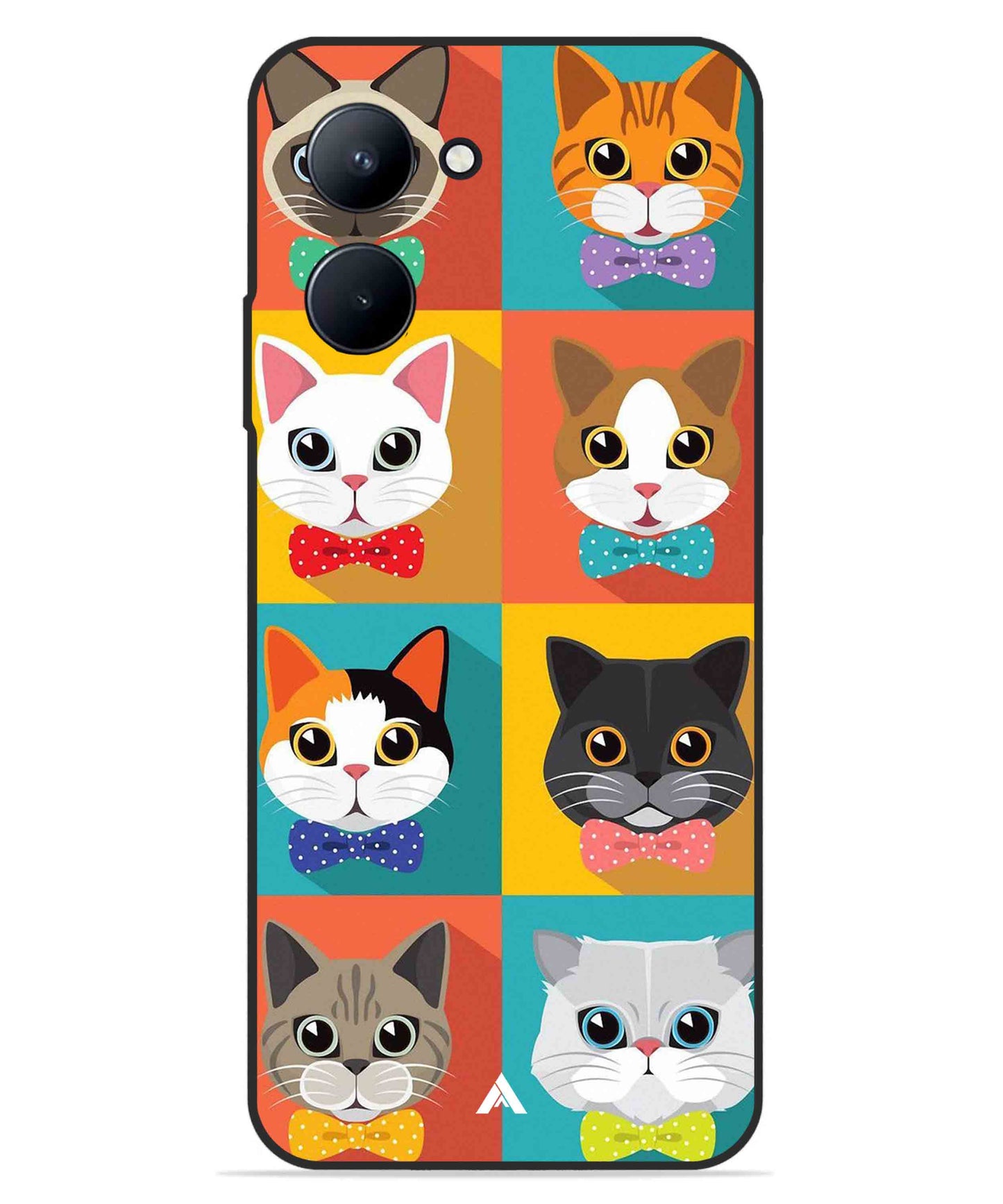 Kitties Metal Back Cover Phone Case for Realme C33