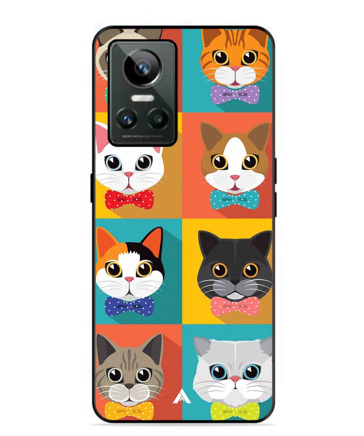 Kitties Metal Back Cover Phone Case for Realme GT Neo 3