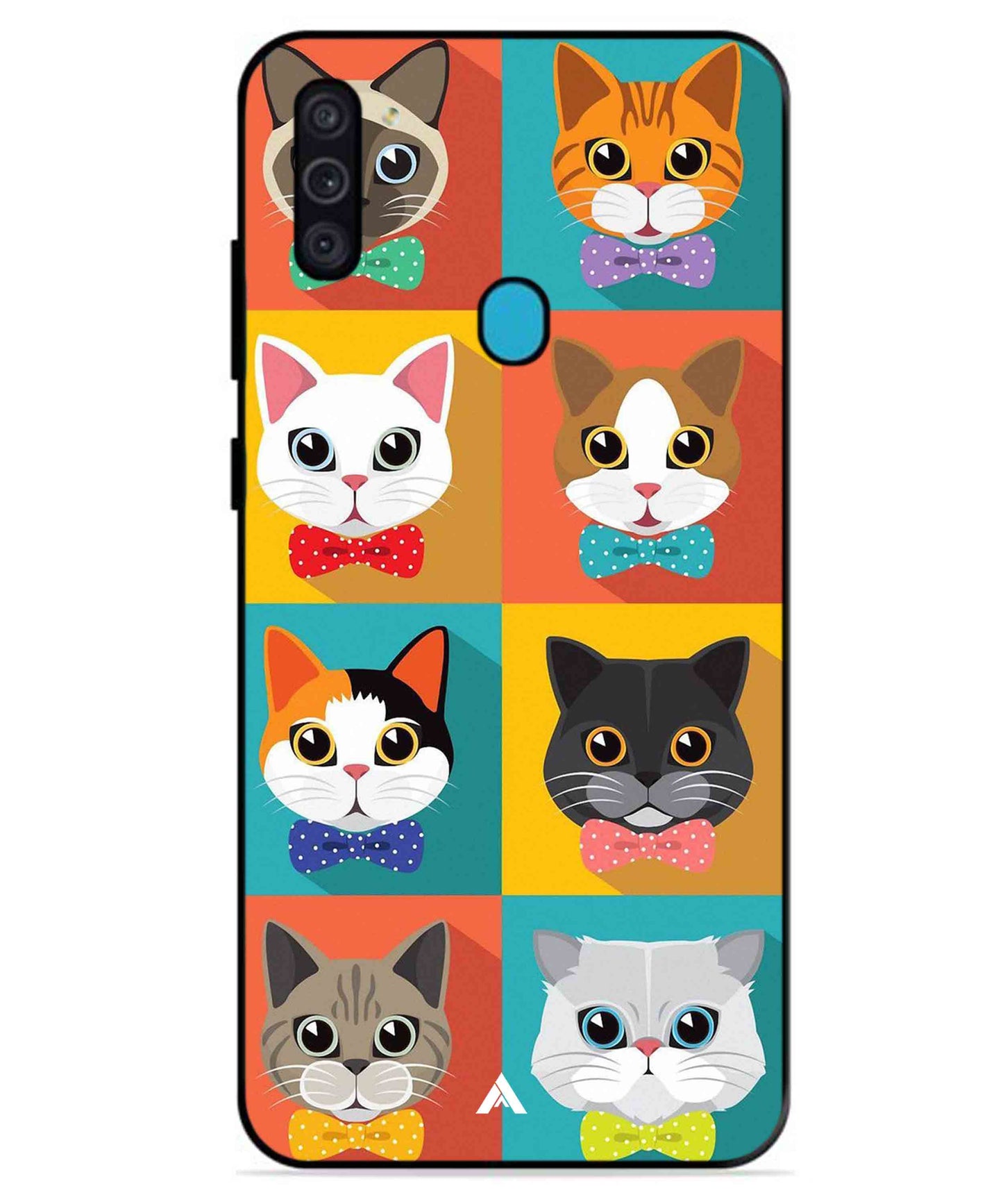 Kitties Metal Back Cover Phone Case for Samsung Galaxy A11