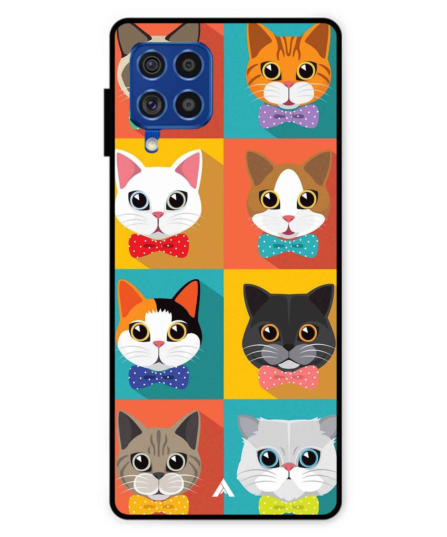 Kitties Metal Back Cover Phone Case for Samsung Galaxy F62