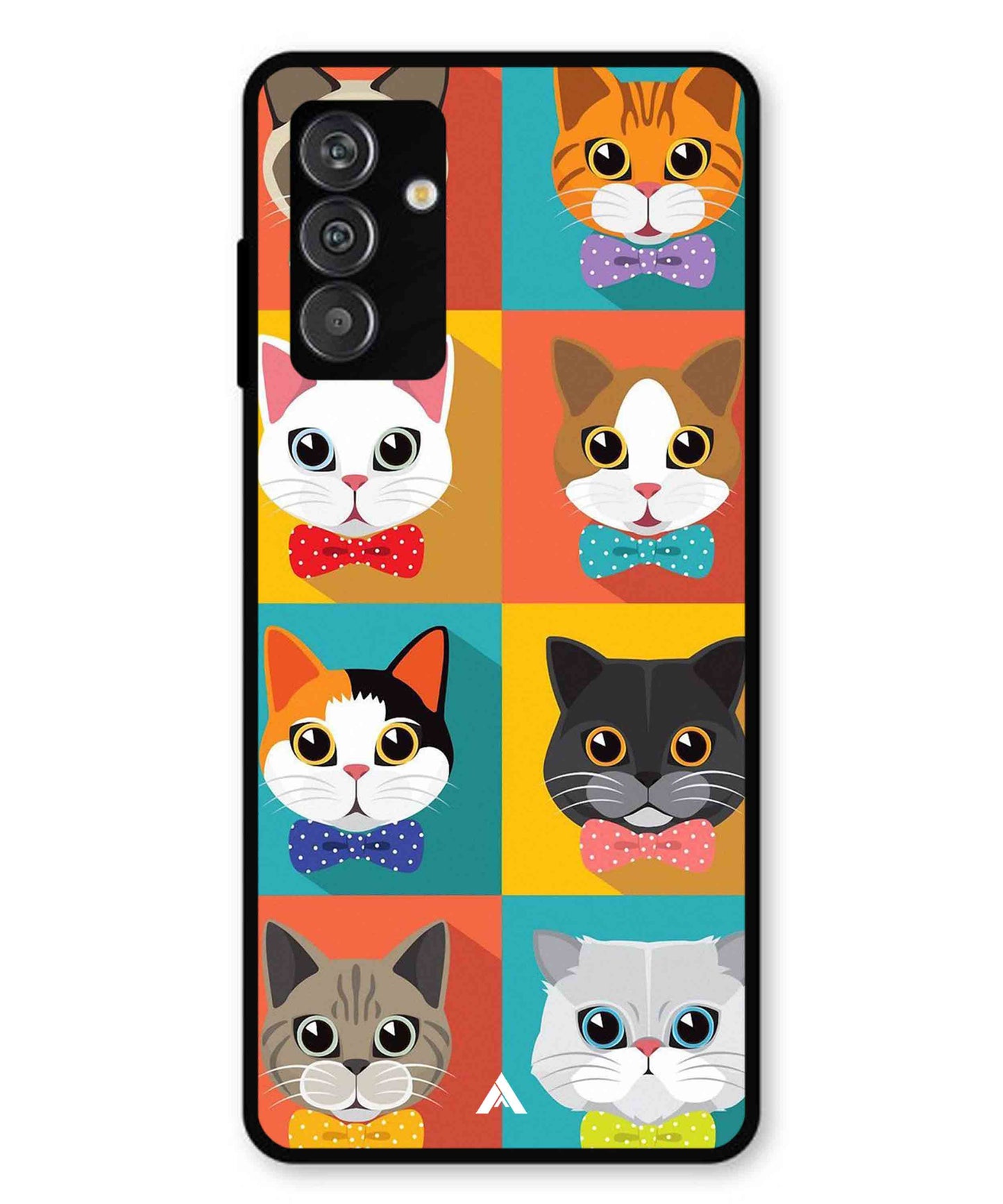 Kitties Metal Back Cover Phone Case for Samsung Galaxy M14