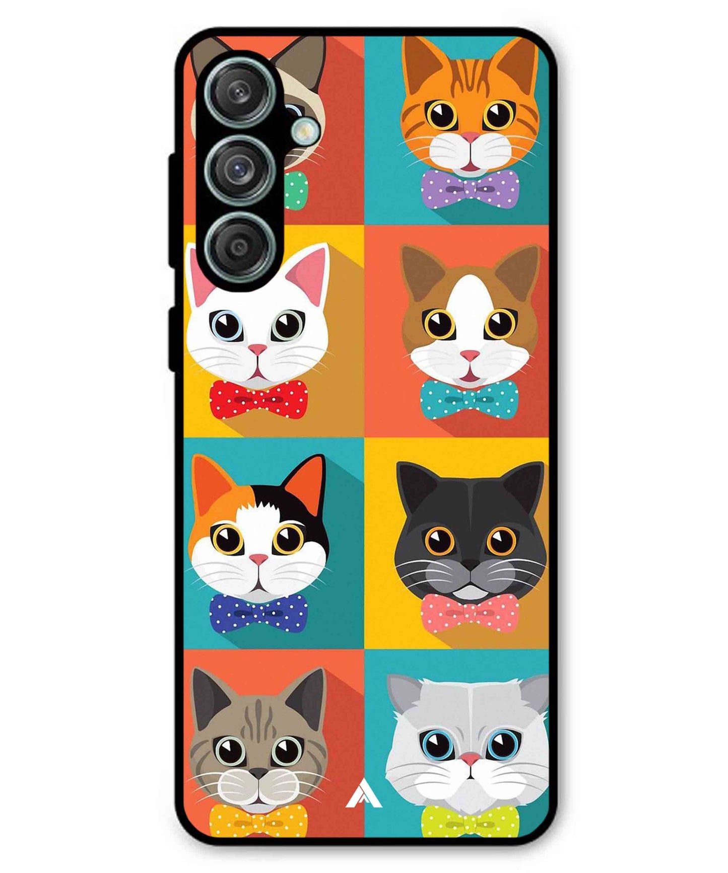 Kitties Metal Back Cover Phone Case for Samsung Galaxy M55
