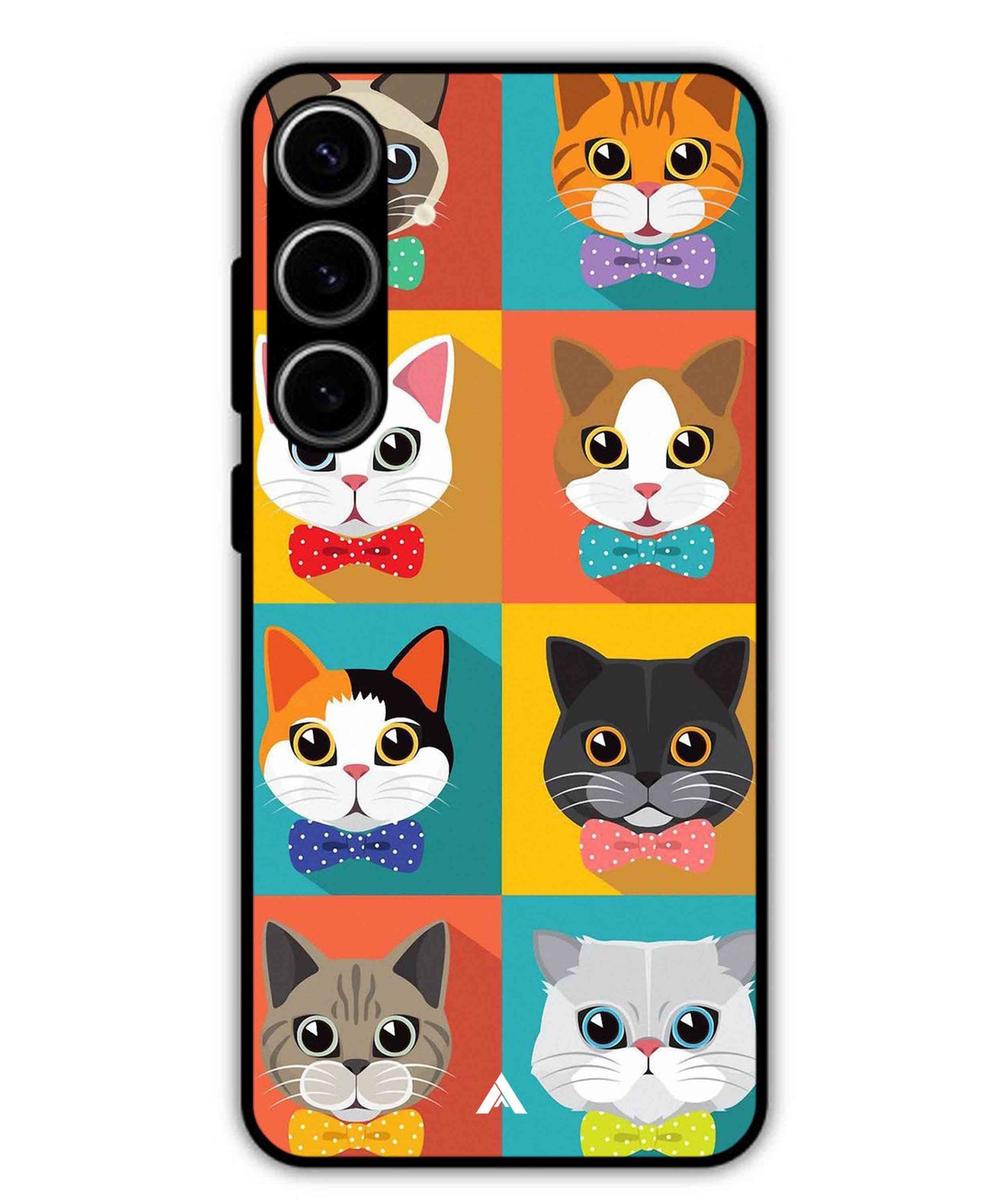 Kitties Metal Back Cover Phone Case for Samsung Galaxy S24 Plus