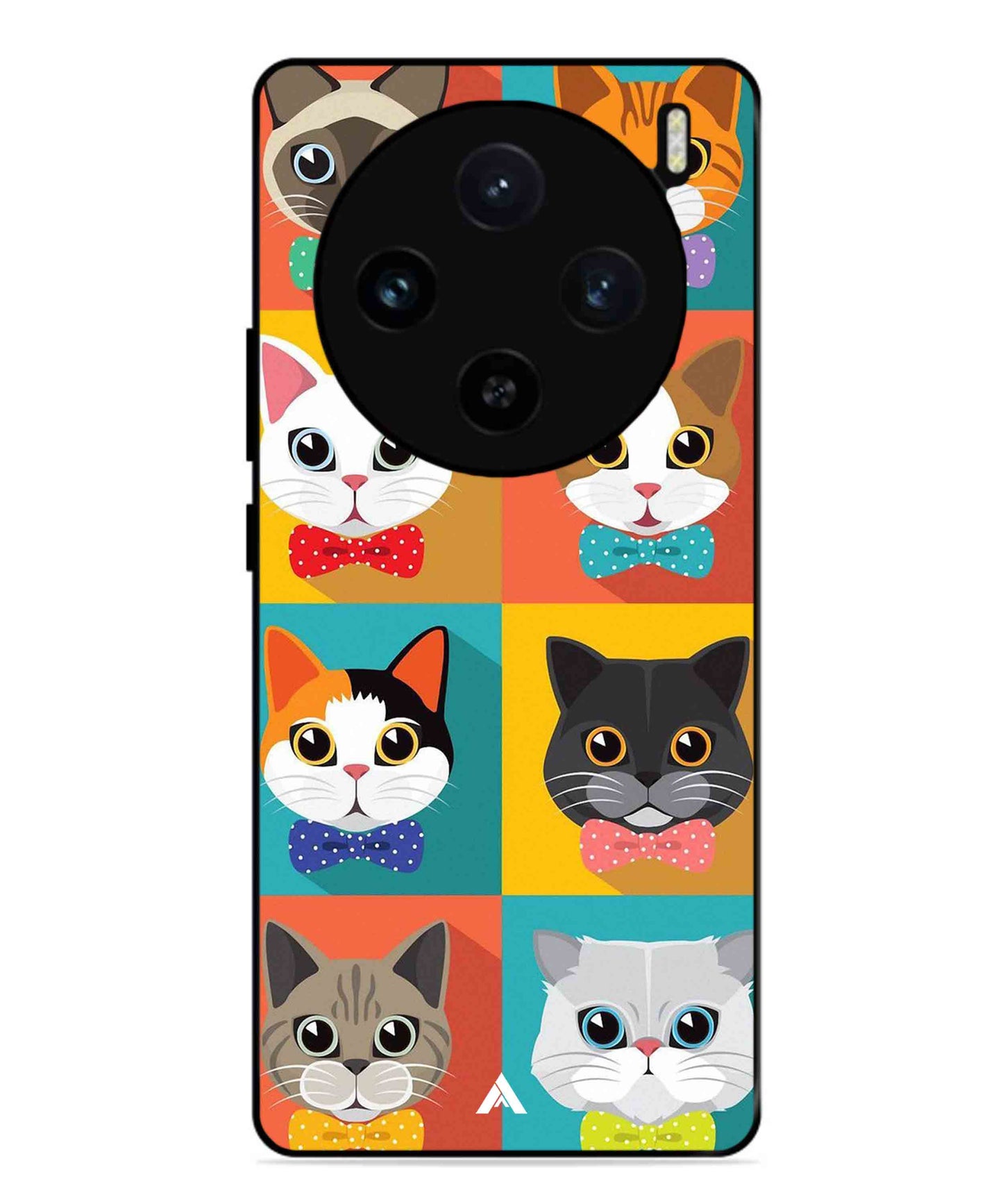 Kitties Metal Back Cover Phone Case for Vivo X100