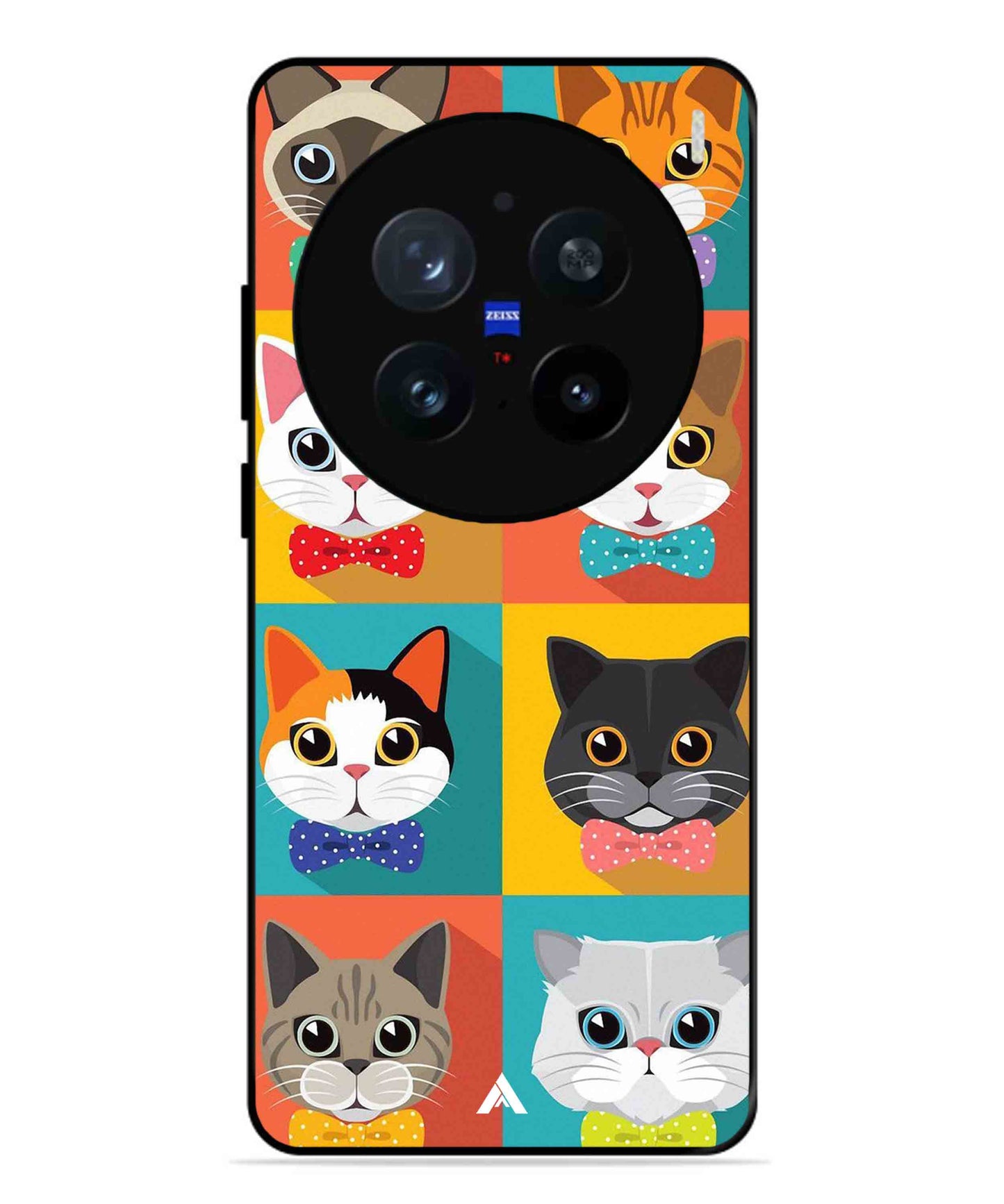 Kitties Metal Back Cover Phone Case for Vivo X200 Pro
