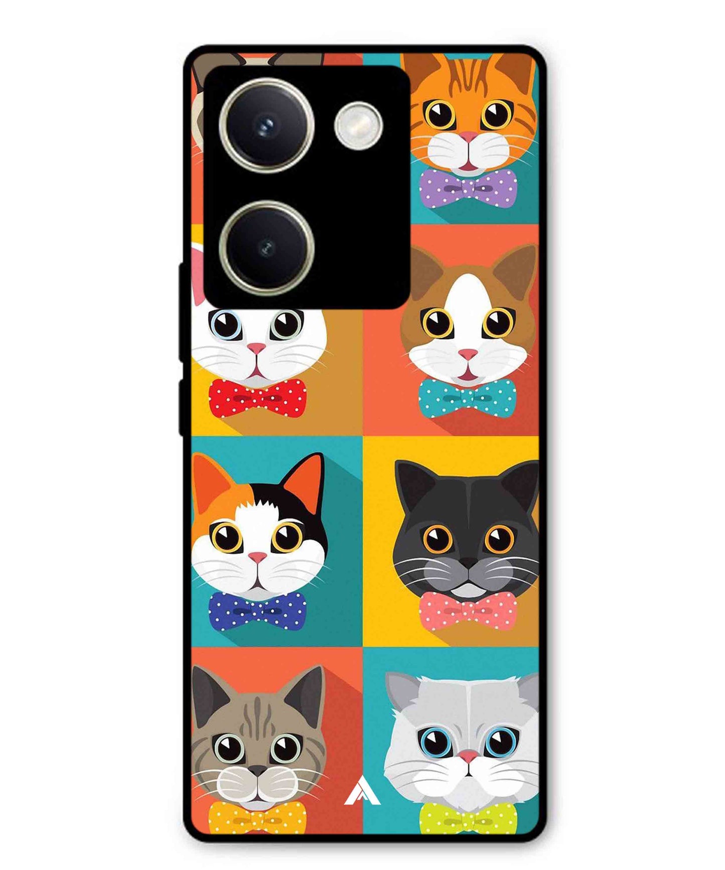Kitties Metal Back Cover Phone Case for Vivo Y200 Pro