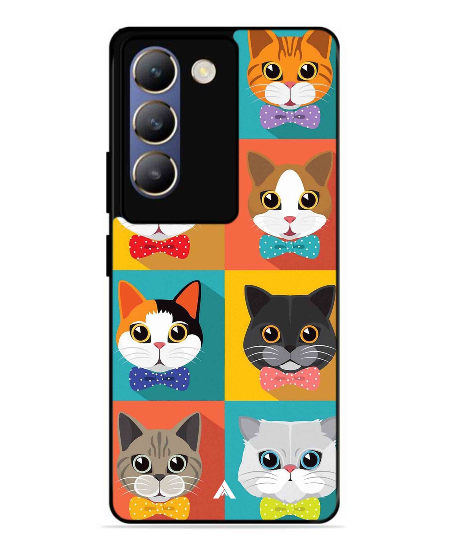 Kitties Metal Back Cover Phone Case for Vivo Y200e