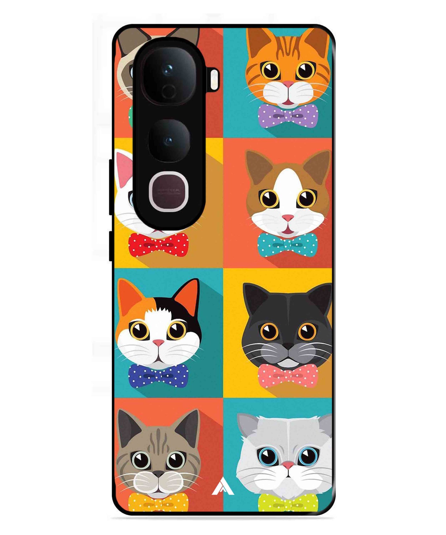 Kitties Metal Back Cover Phone Case for Vivo Y400 Pro