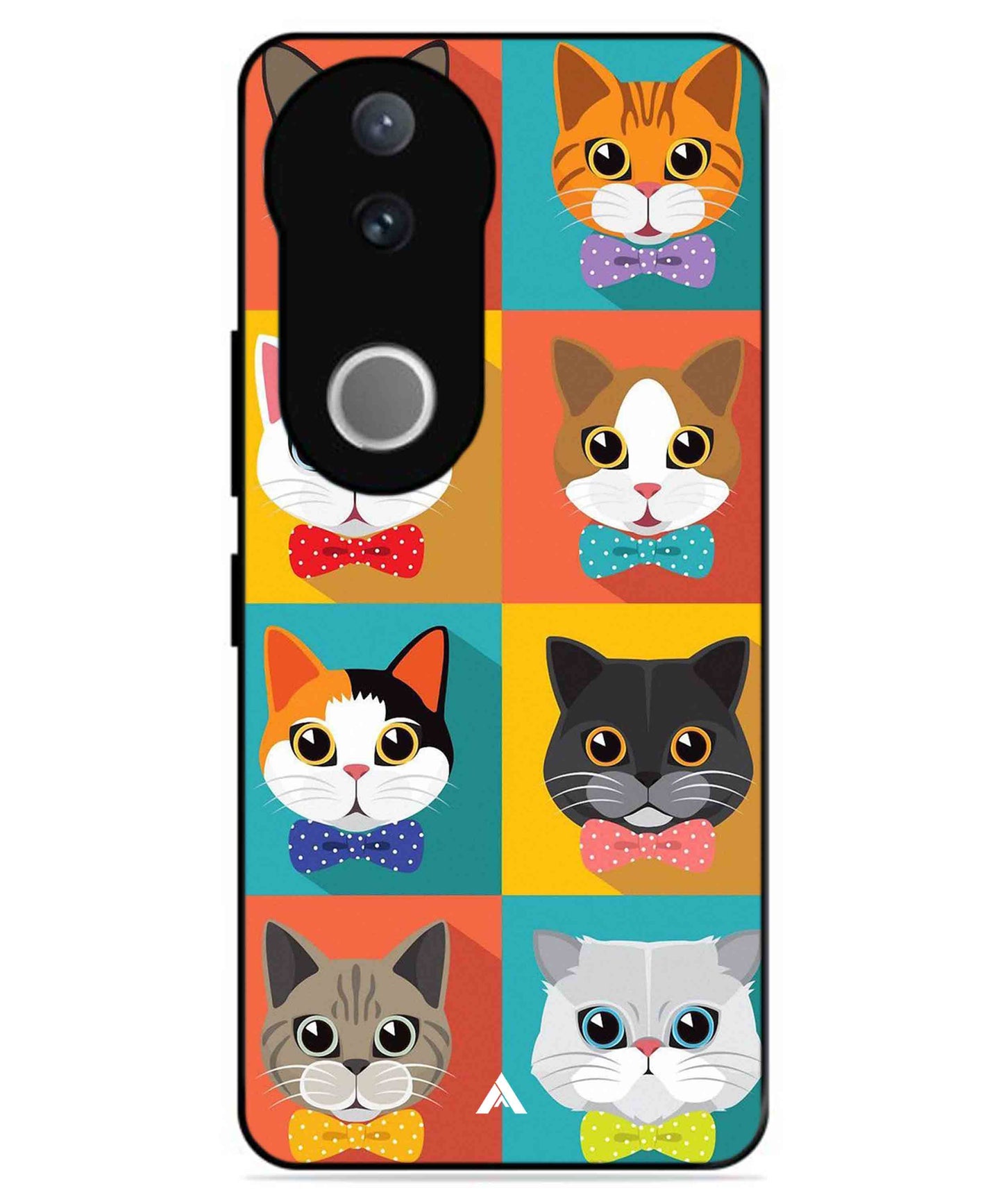 Kitties Metal Back Cover Phone Case for Vivo v50e