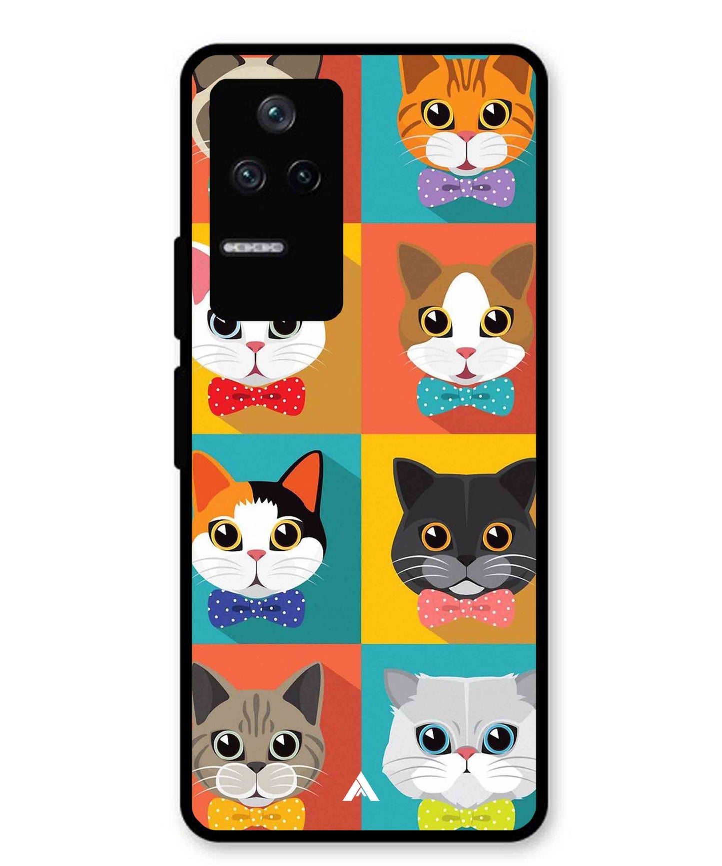 Kitties Metal Back Cover Phone Case for Xiaomi Redmi K40s