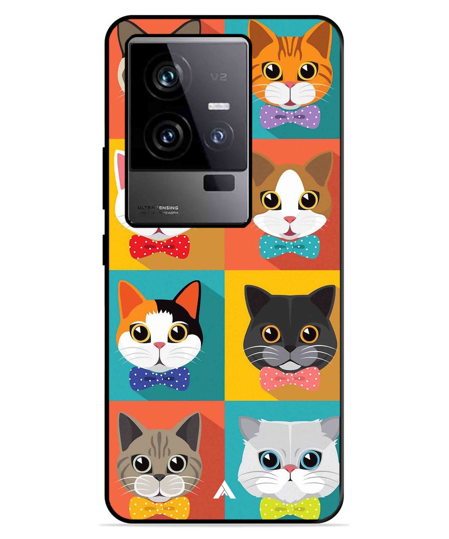 Kitties Metal Back Cover Phone Case for iQOO 11
