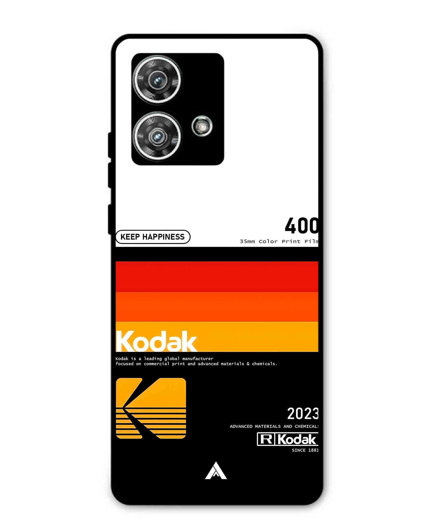 Kodak 400 Aesthetic Metal Back Cover Phone Case for Moto Edge 40 Neo