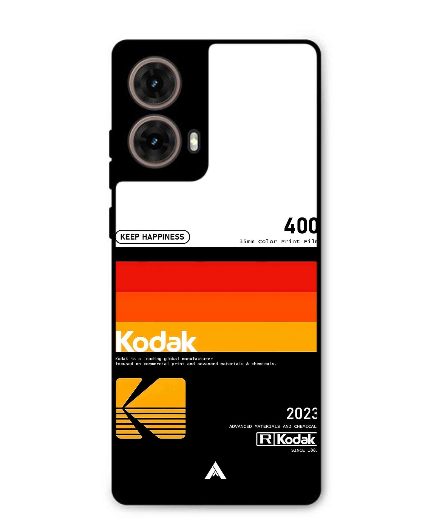 Kodak 400 Aesthetic Metal Back Cover Phone Case for Moto Edge 50 Fusion