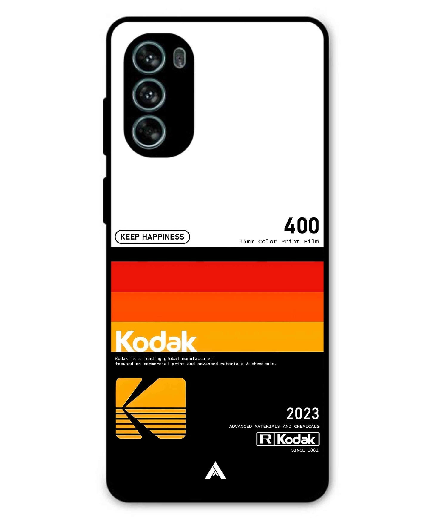 Kodak 400 Aesthetic Metal Back Cover Phone Case for Moto G62