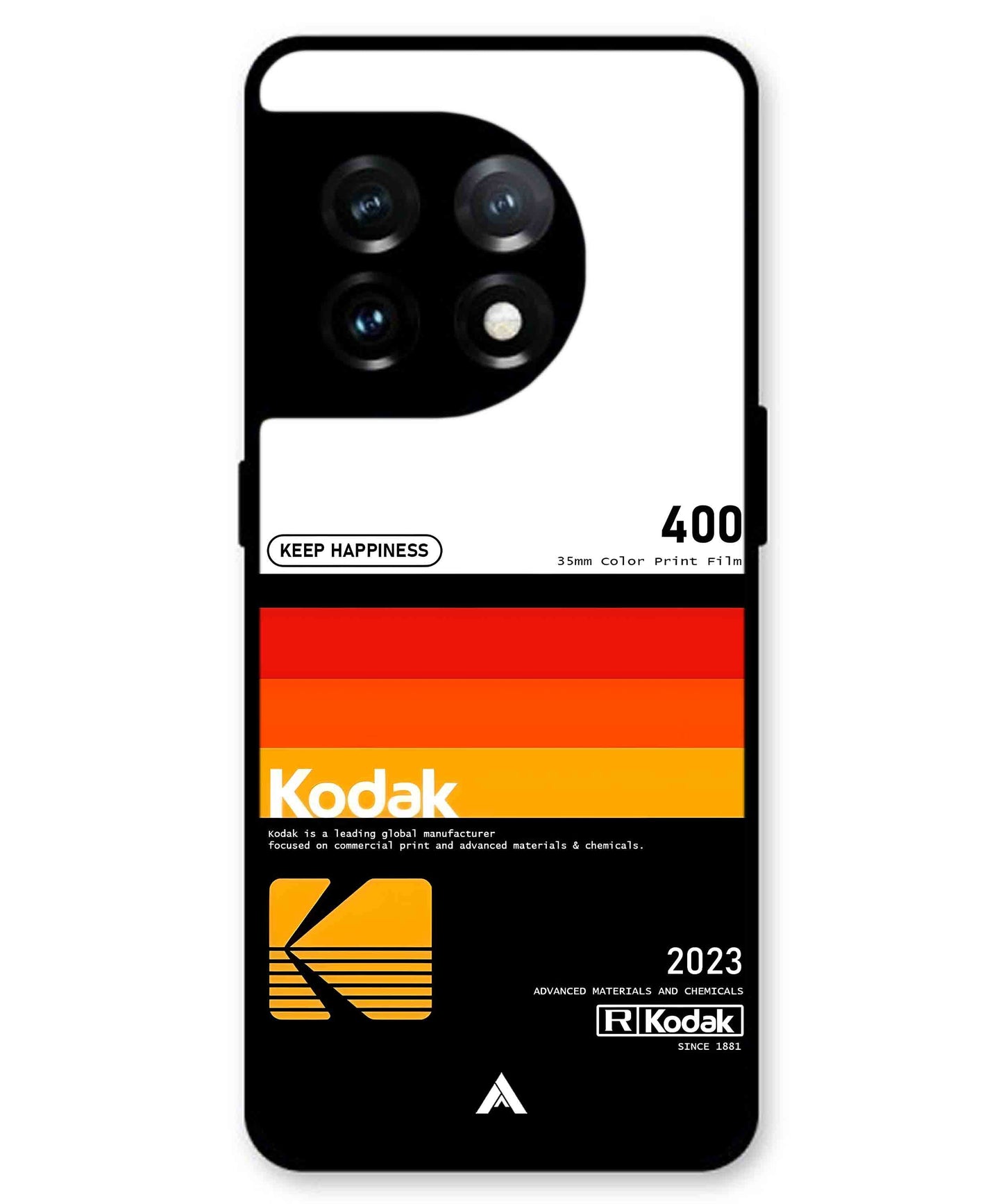 Kodak 400 Aesthetic Metal Back Cover Phone Case for Oneplus 11