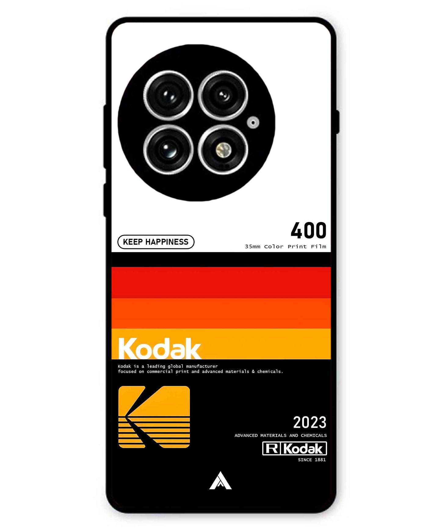 Kodak 400 Aesthetic Metal Back Cover Phone Case for Oneplus 13